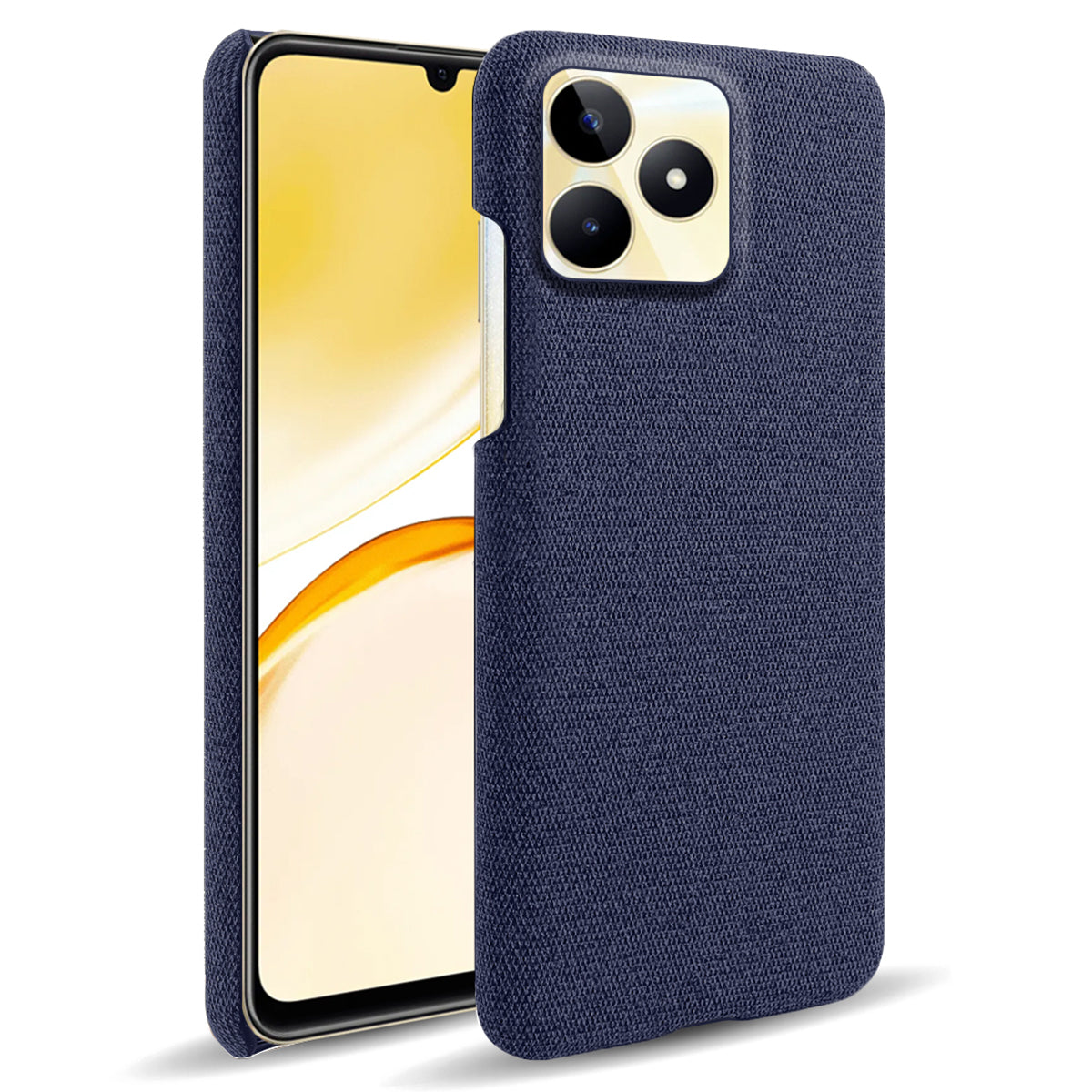 For Realme Narzo N53 4G Cell Phone Cases Shock-absorbing PC+Cloth Back Cover