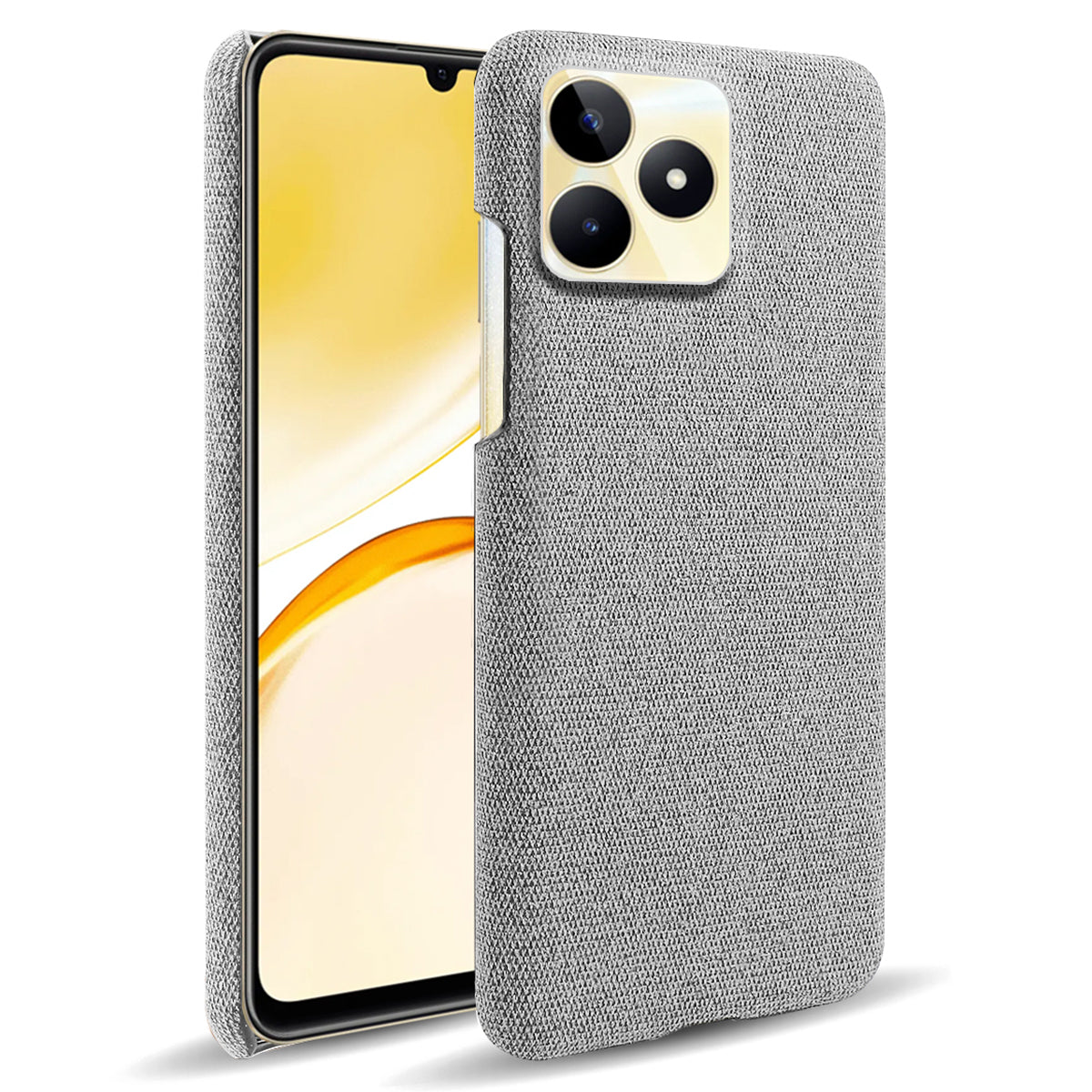 For Realme Narzo N53 4G Cell Phone Cases Shock-absorbing PC+Cloth Back Cover