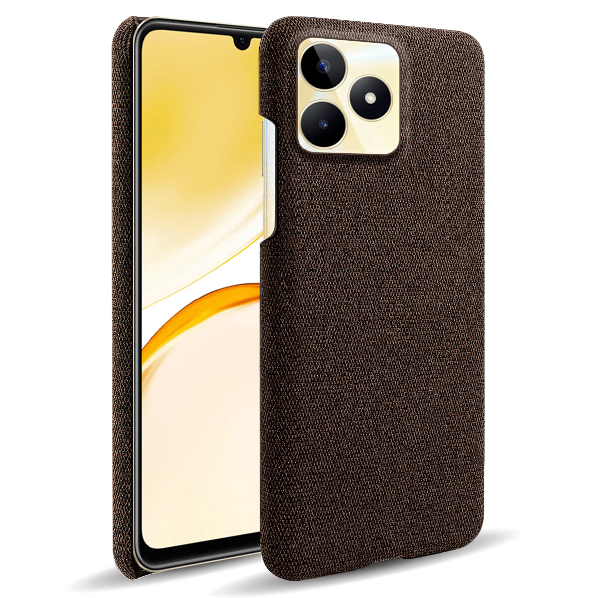 For Realme Narzo N53 4G Cell Phone Cases Shock-absorbing PC+Cloth Back Cover