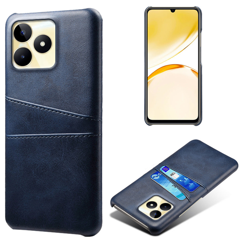 For Realme Narzo N53 4G Cell Phone Case Hard PC Cover with 2 Card Holders