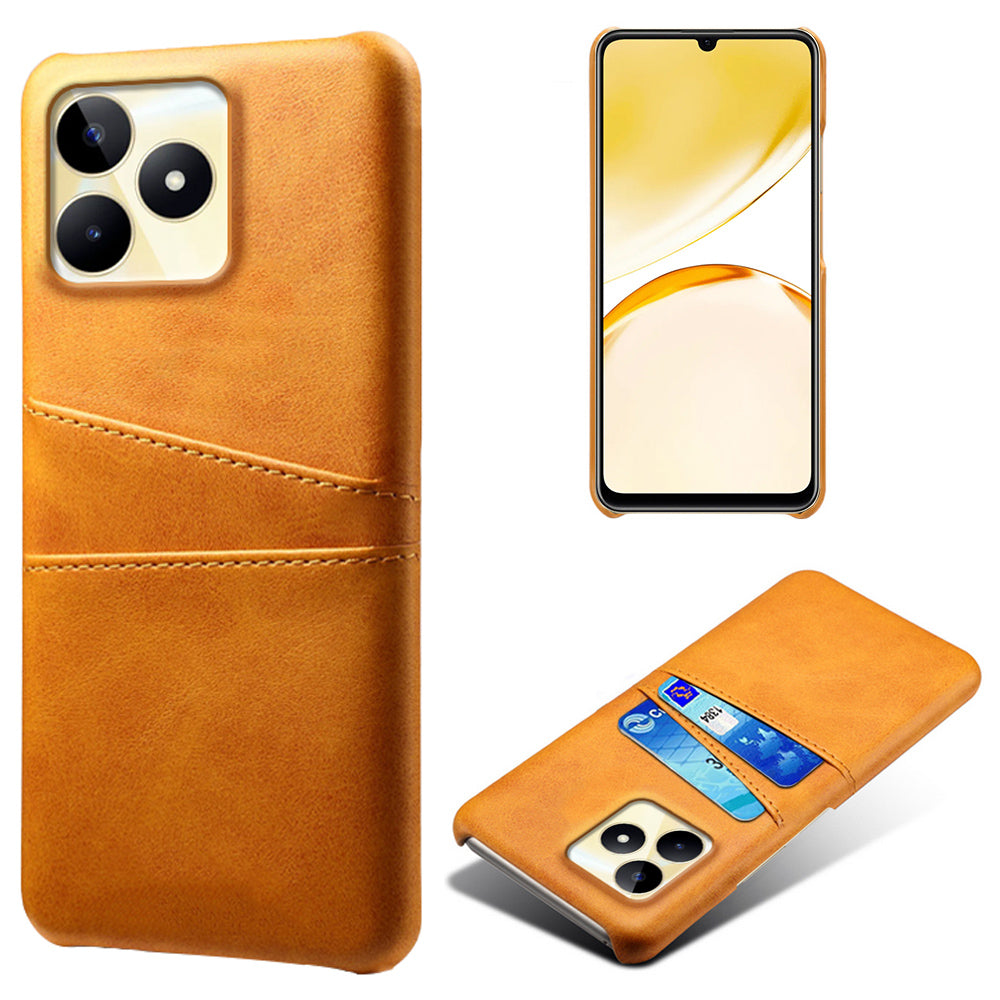 For Realme Narzo N53 4G Cell Phone Case Hard PC Cover with 2 Card Holders