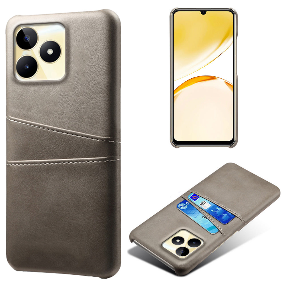 For Realme Narzo N53 4G Cell Phone Case Hard PC Cover with 2 Card Holders