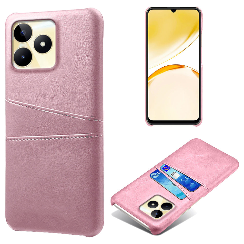 For Realme Narzo N53 4G Cell Phone Case Hard PC Cover with 2 Card Holders