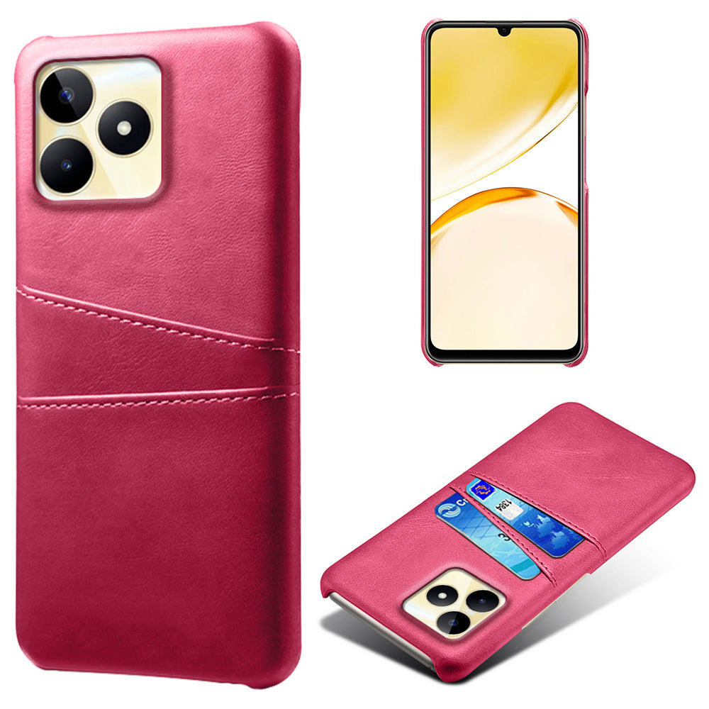 For Realme Narzo N53 4G Cell Phone Case Hard PC Cover with 2 Card Holders