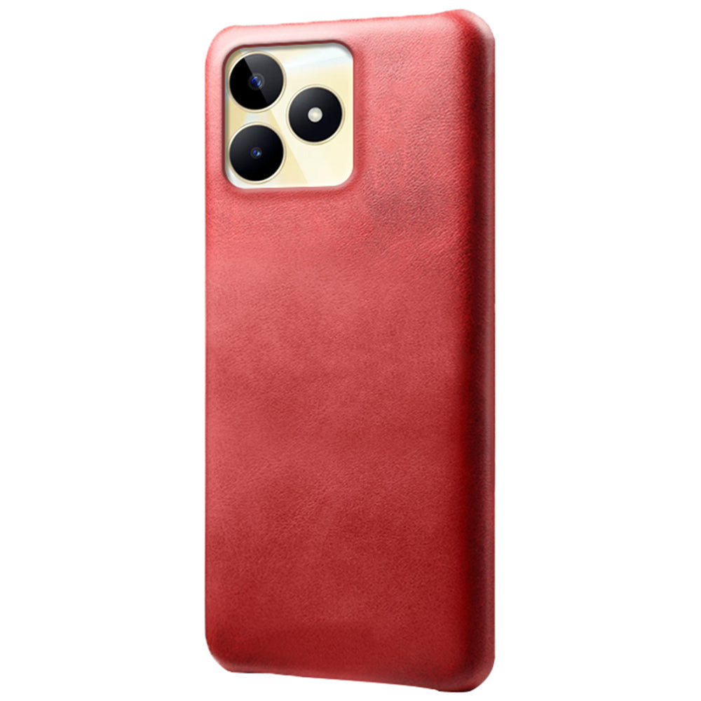 For Realme Narzo N53 4G Case PU Leather+PC Calf Texture Phone Protective Shell