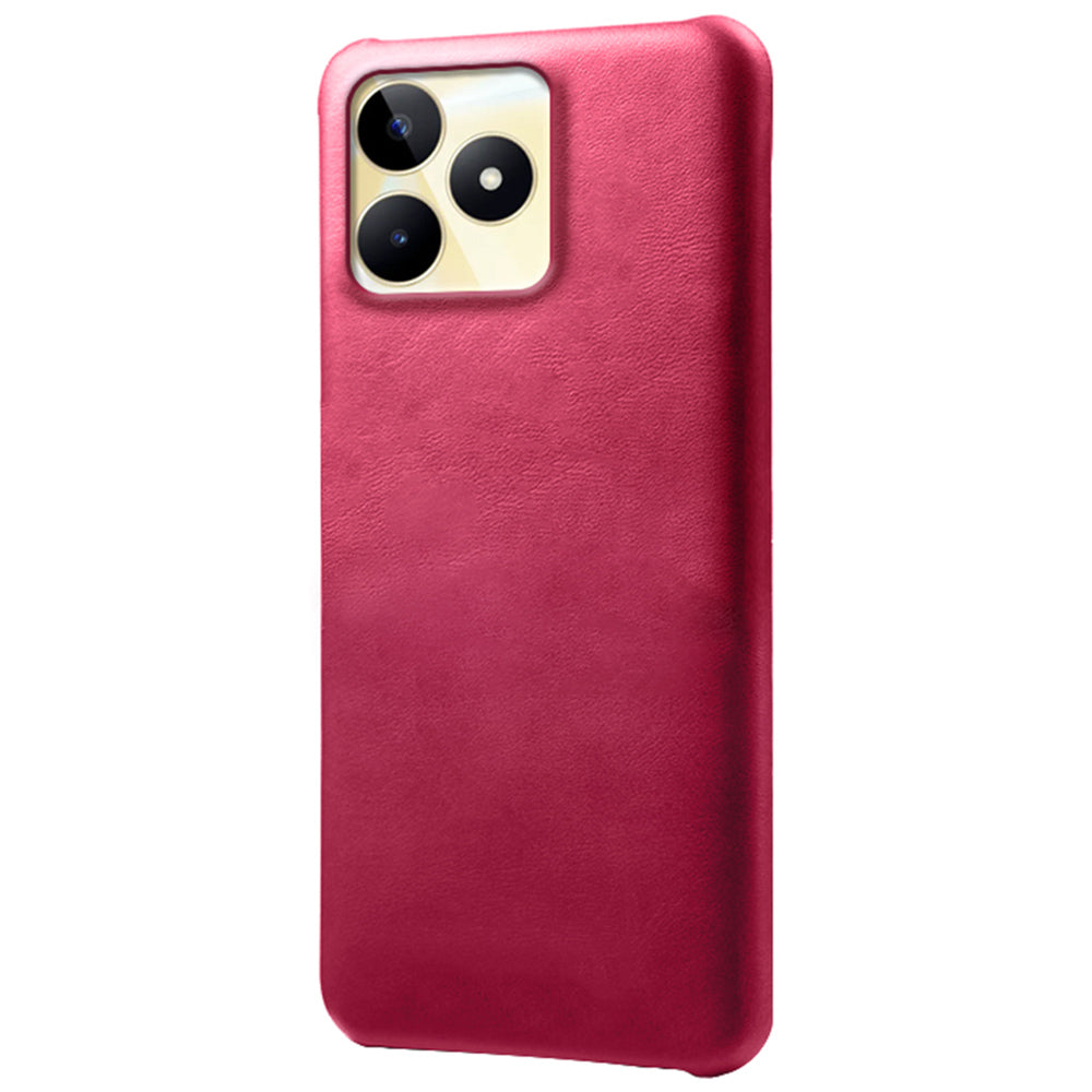 For Realme Narzo N53 4G Case PU Leather+PC Calf Texture Phone Protective Shell