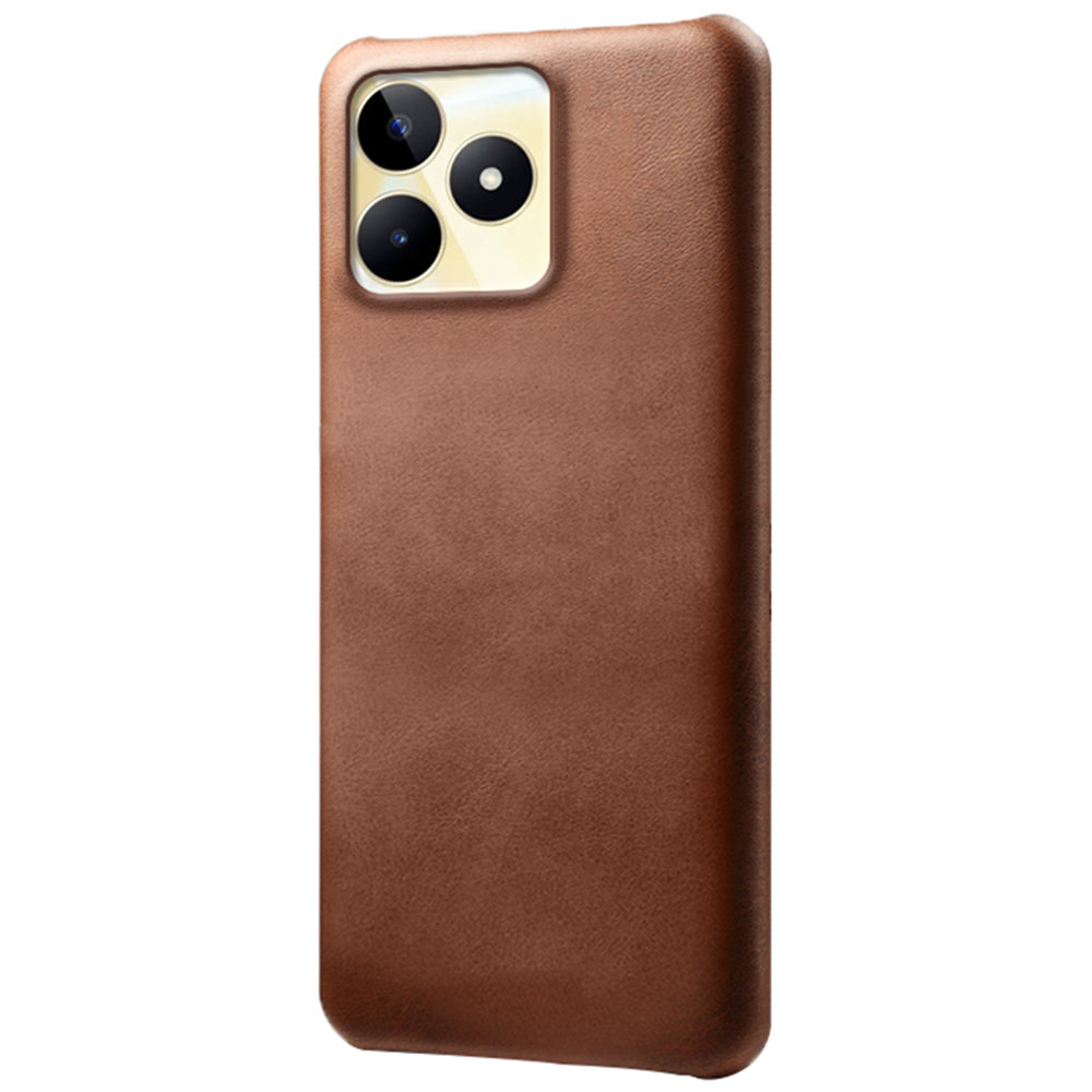 For Realme Narzo N53 4G Case PU Leather+PC Calf Texture Phone Protective Shell