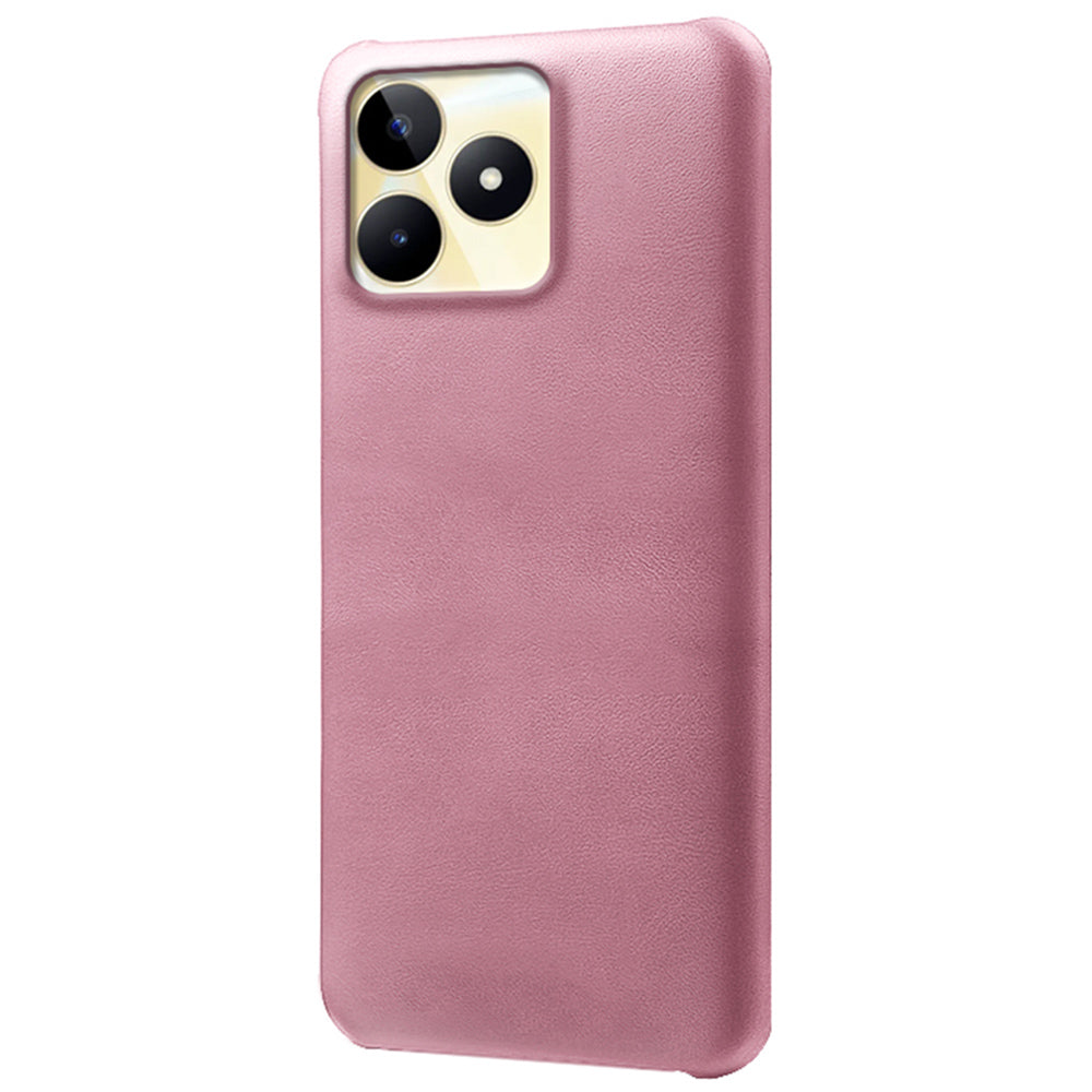 For Realme Narzo N53 4G Case PU Leather+PC Calf Texture Phone Protective Shell