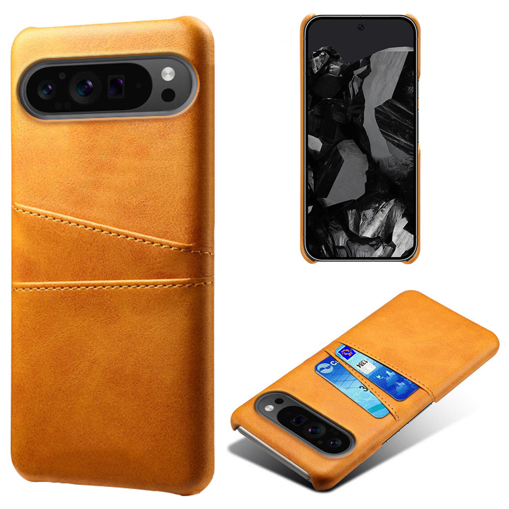 For Google Pixel 9 Pro Shockproof Case Hard PC Card Holder Back Phone Cover