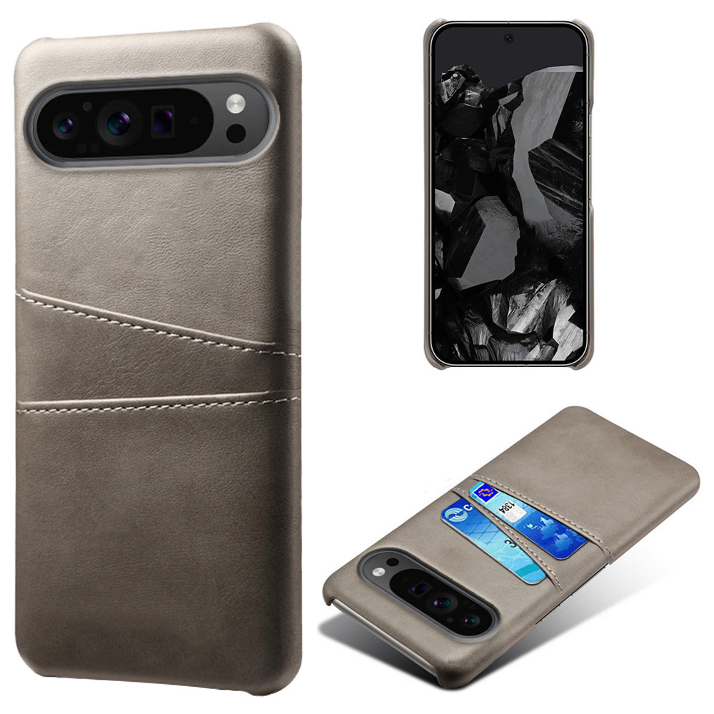 For Google Pixel 9 Pro Shockproof Case Hard PC Card Holder Back Phone Cover