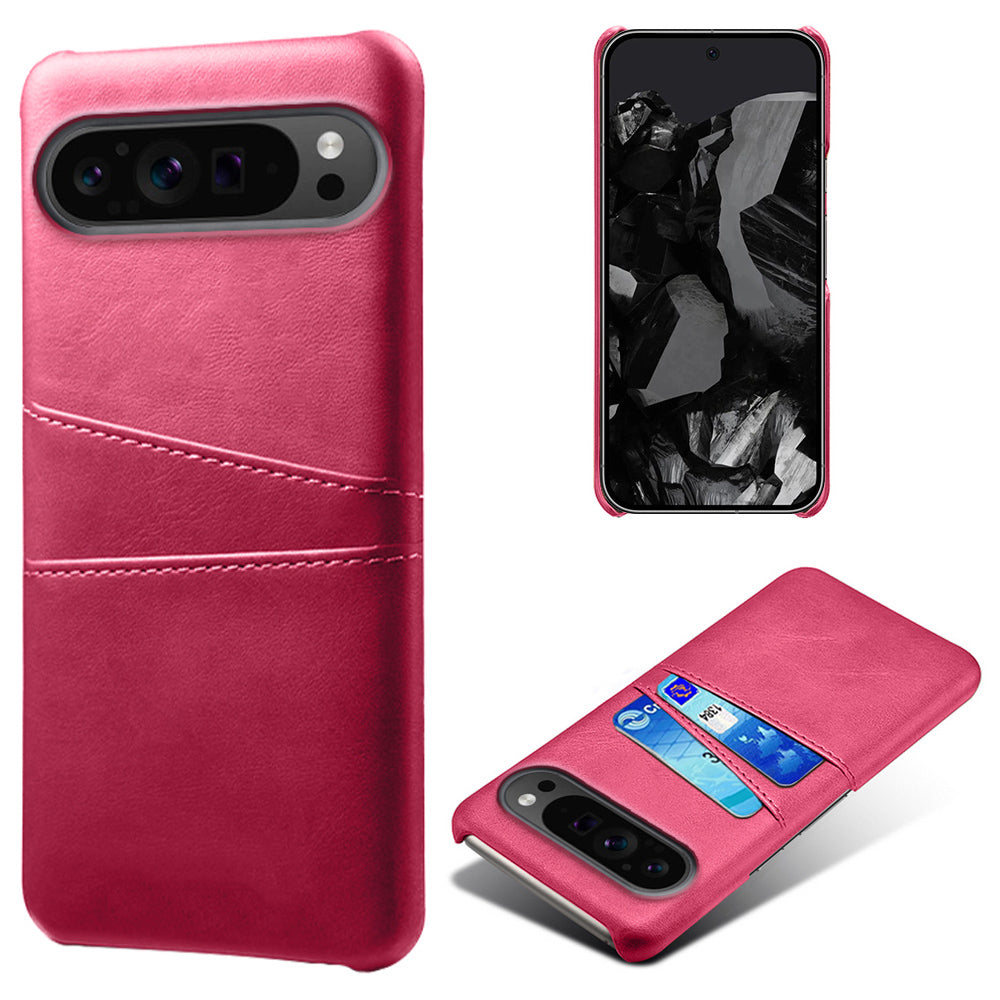 For Google Pixel 9 Pro Shockproof Case Hard PC Card Holder Back Phone Cover