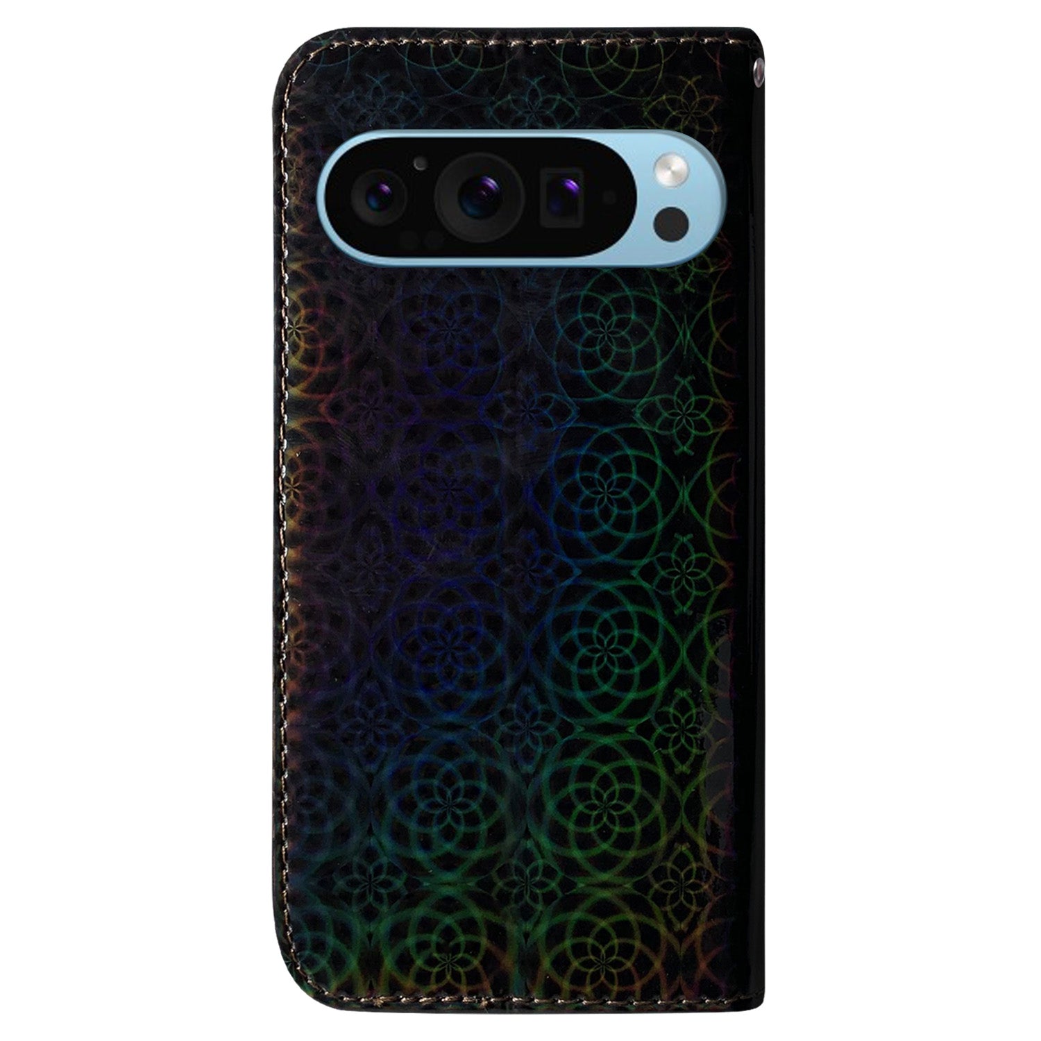 For Google Pixel 9 Pro Phone Protector Anti-scratch Dazzling Flower Pattern Phone Case