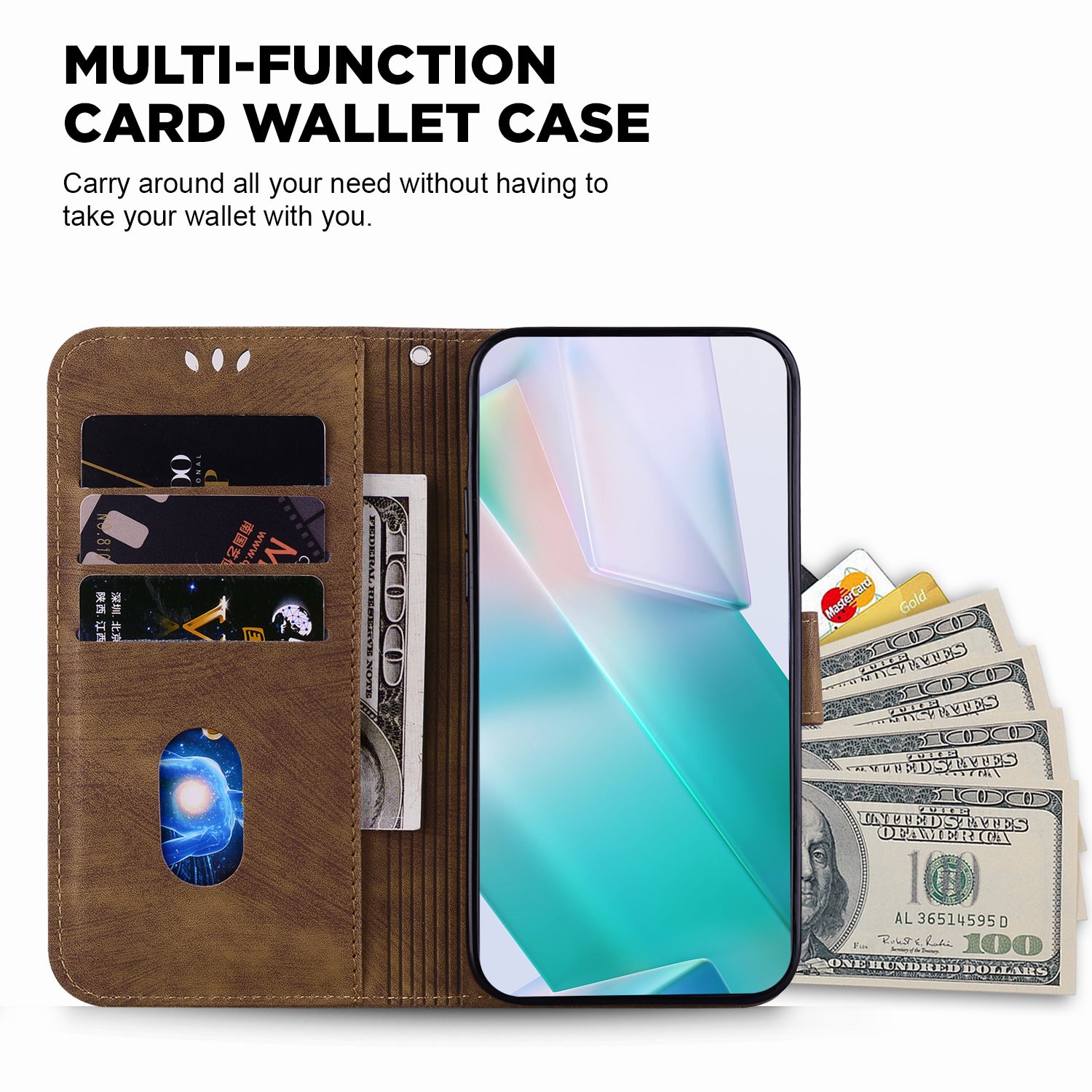 For Google Pixel 9 Pro Case Cute Tiger Imprint Leather Wallet Drop-proof Phone Cover