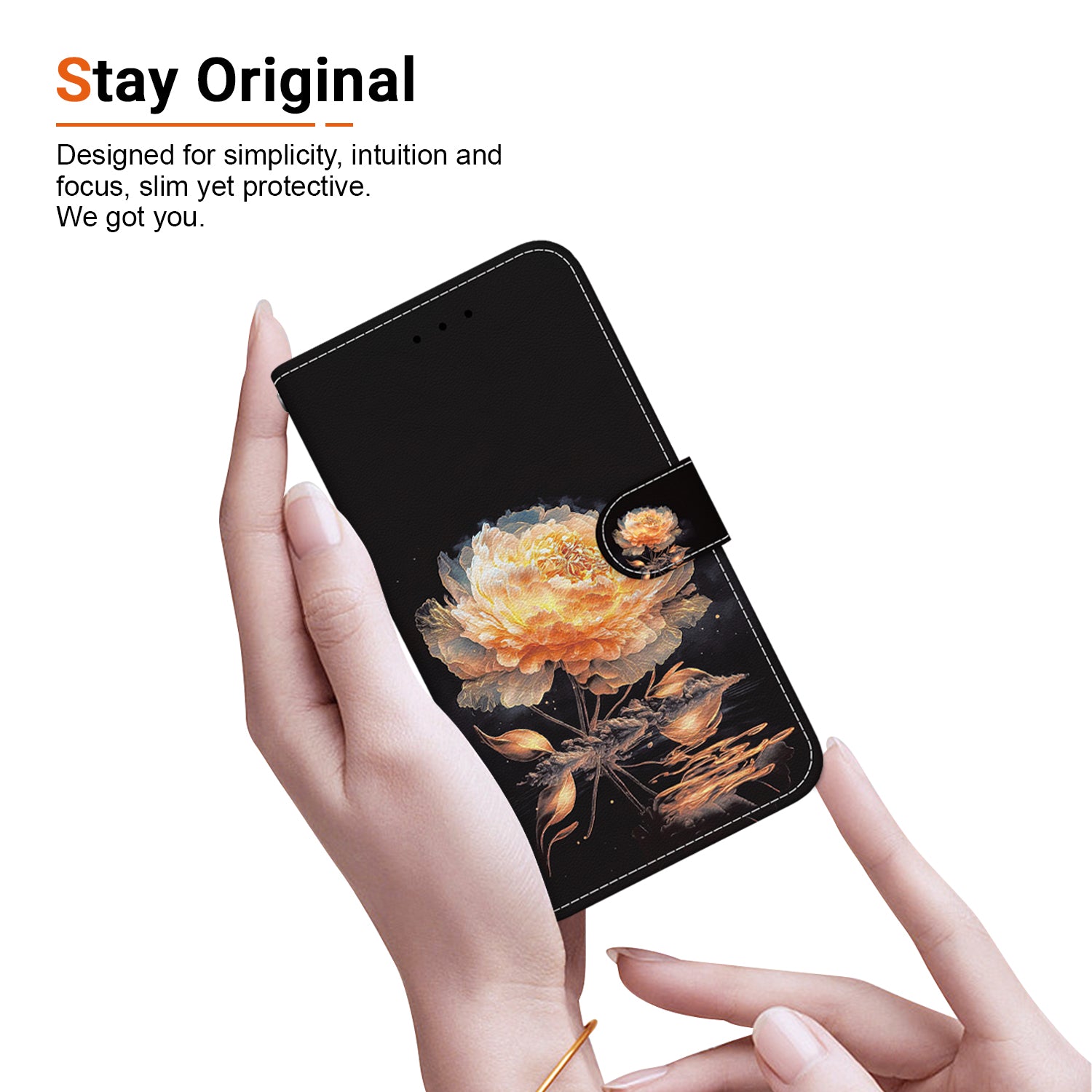 For Oppo Reno11 5G (Global) Case Fall Protection PU Leather Pattern Printing Phone Cover