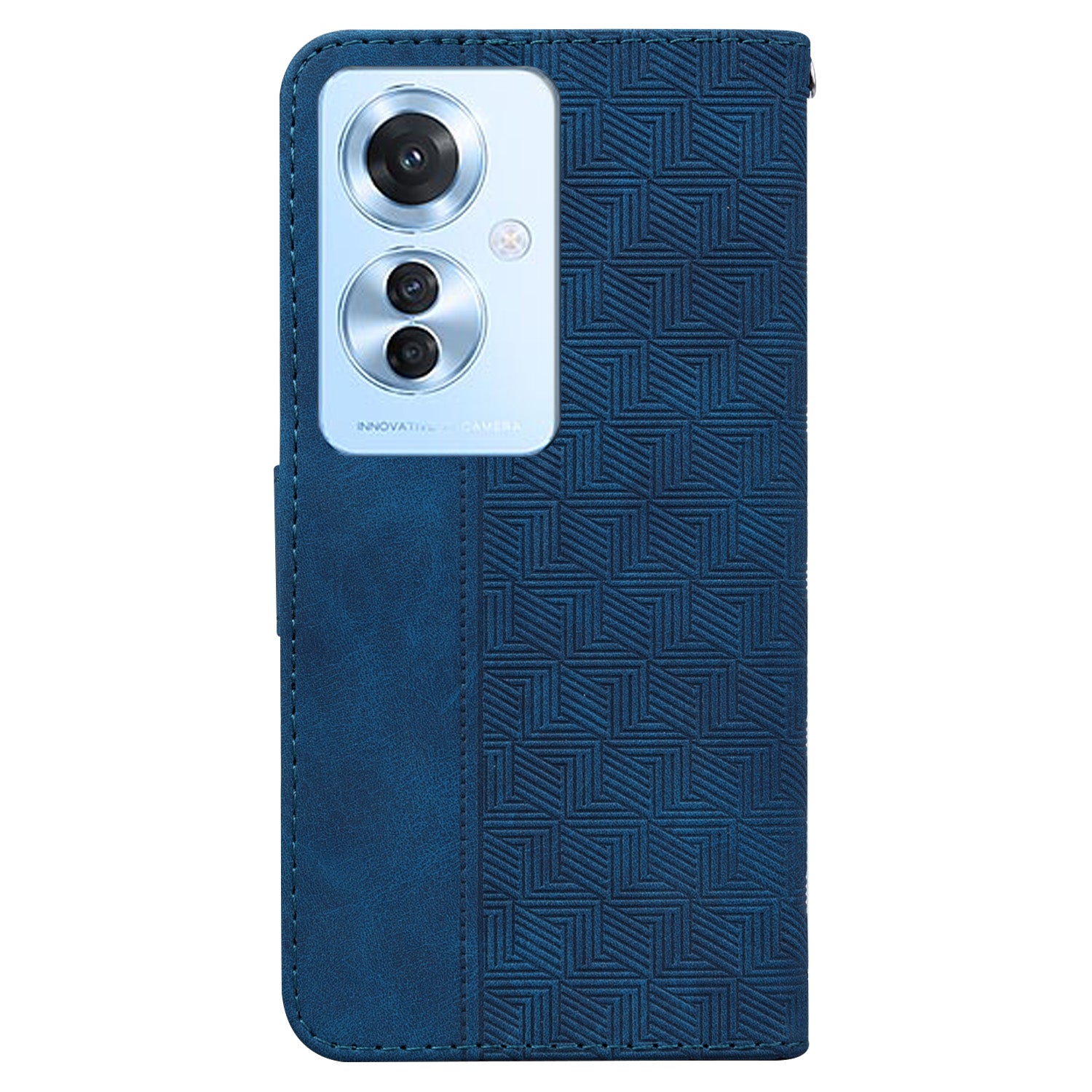 For Oppo Reno11 F 5G / F25 Pro 5G Case Geometry Imprinted Anti-shock Leather Wallet Phone Cover