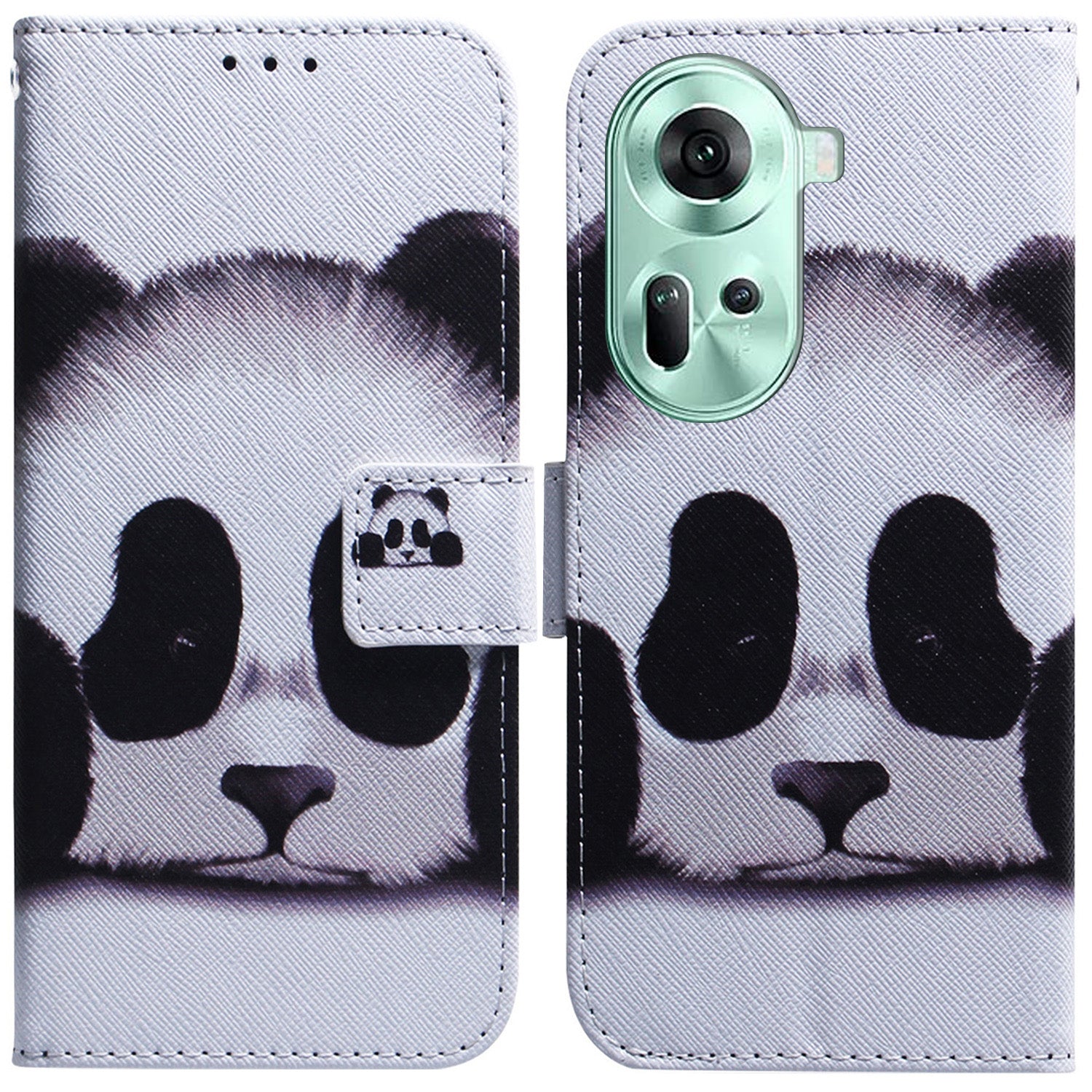 For Oppo Reno11 5G (Global) Wallet Case Pattern Printing Mobile Phone Leather Shell