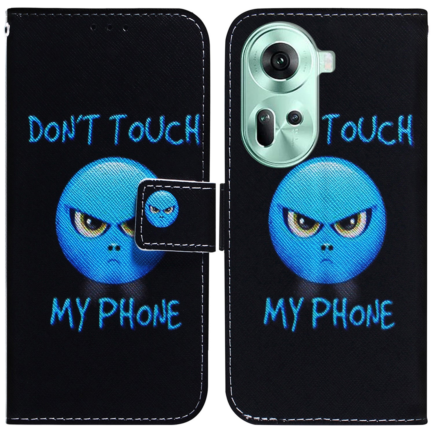 For Oppo Reno11 5G (Global) Wallet Case Pattern Printing Mobile Phone Leather Shell