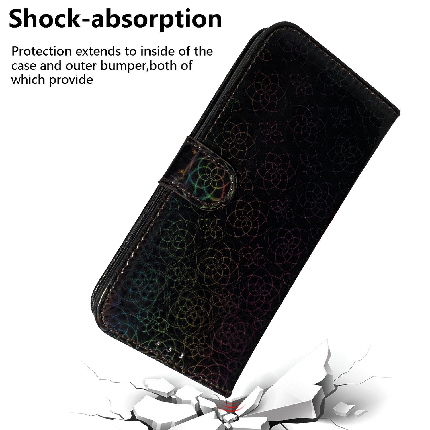 For Oppo Reno11 5G (Global) Phone Case Magnetic Clasp Dazzling Flower Leather Wallet Cover