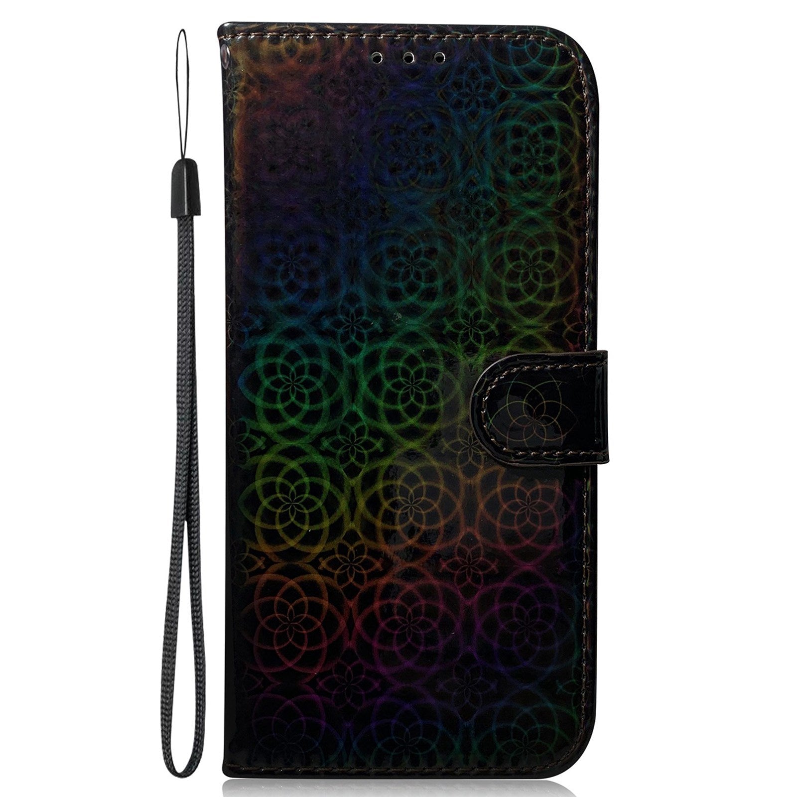 For Oppo Reno11 5G (Global) Phone Case Magnetic Clasp Dazzling Flower Leather Wallet Cover