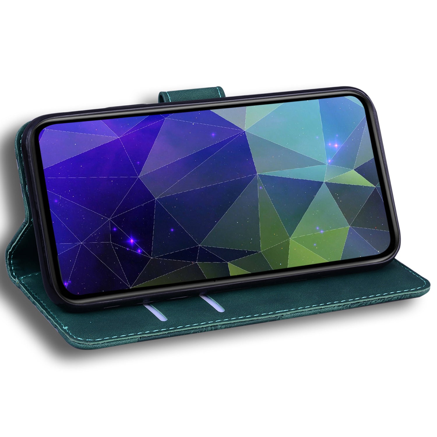 For Oppo Reno11 5G (Global) Cell Phone Cover Shockproof PU Leather+TPU Flip Stand Case