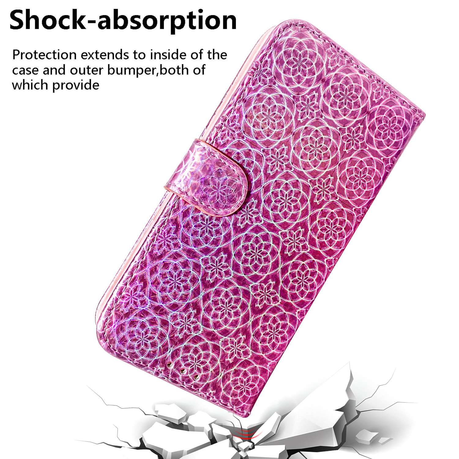 For Oppo Reno11 F 5G / F25 Pro 5G PU Leather+TPU Phone Case Dazzling Flower Wallet Cover