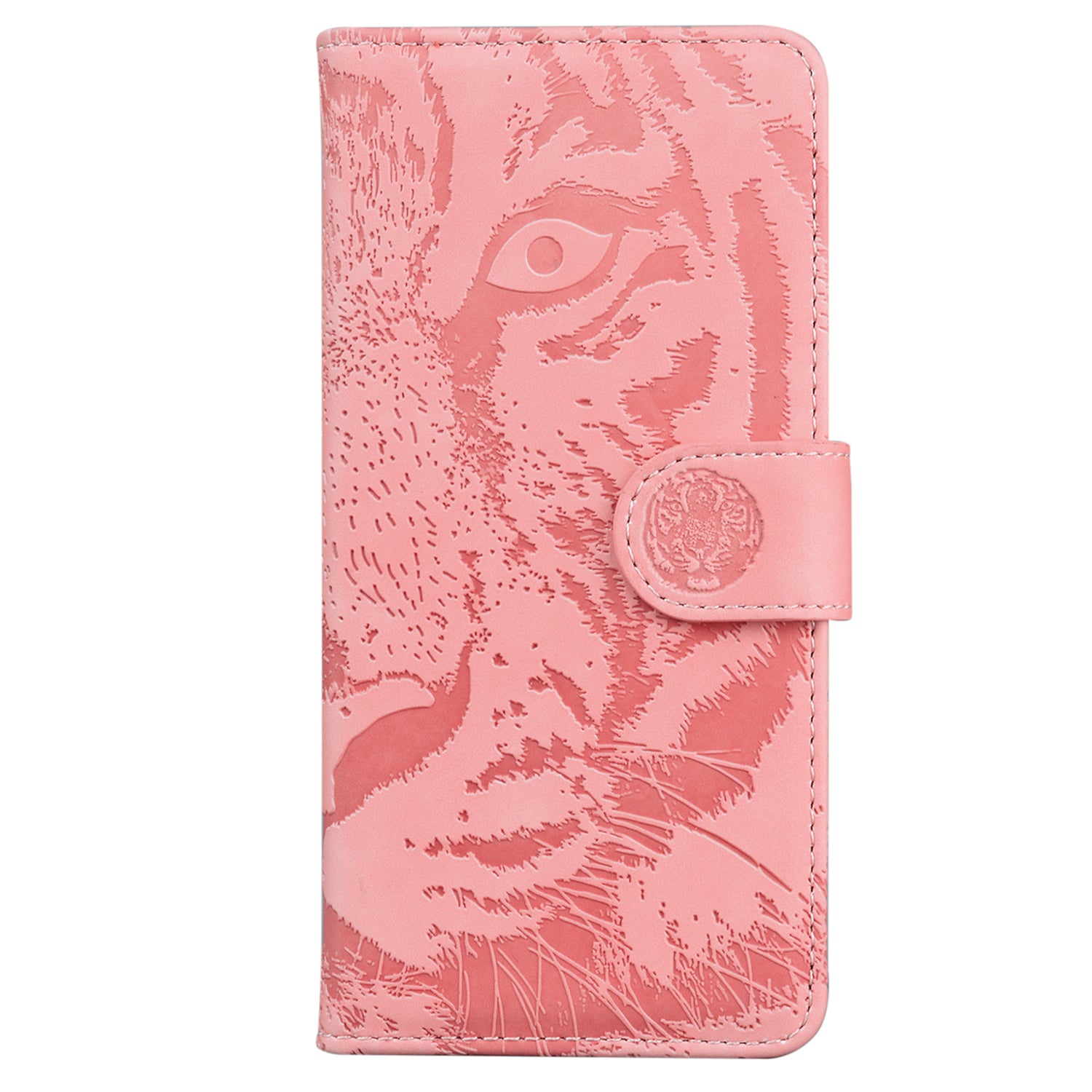 For Oppo Reno11 5G (Global) Case Tiger Imprint Leather Wallet Shockproof Cell Phone Cover
