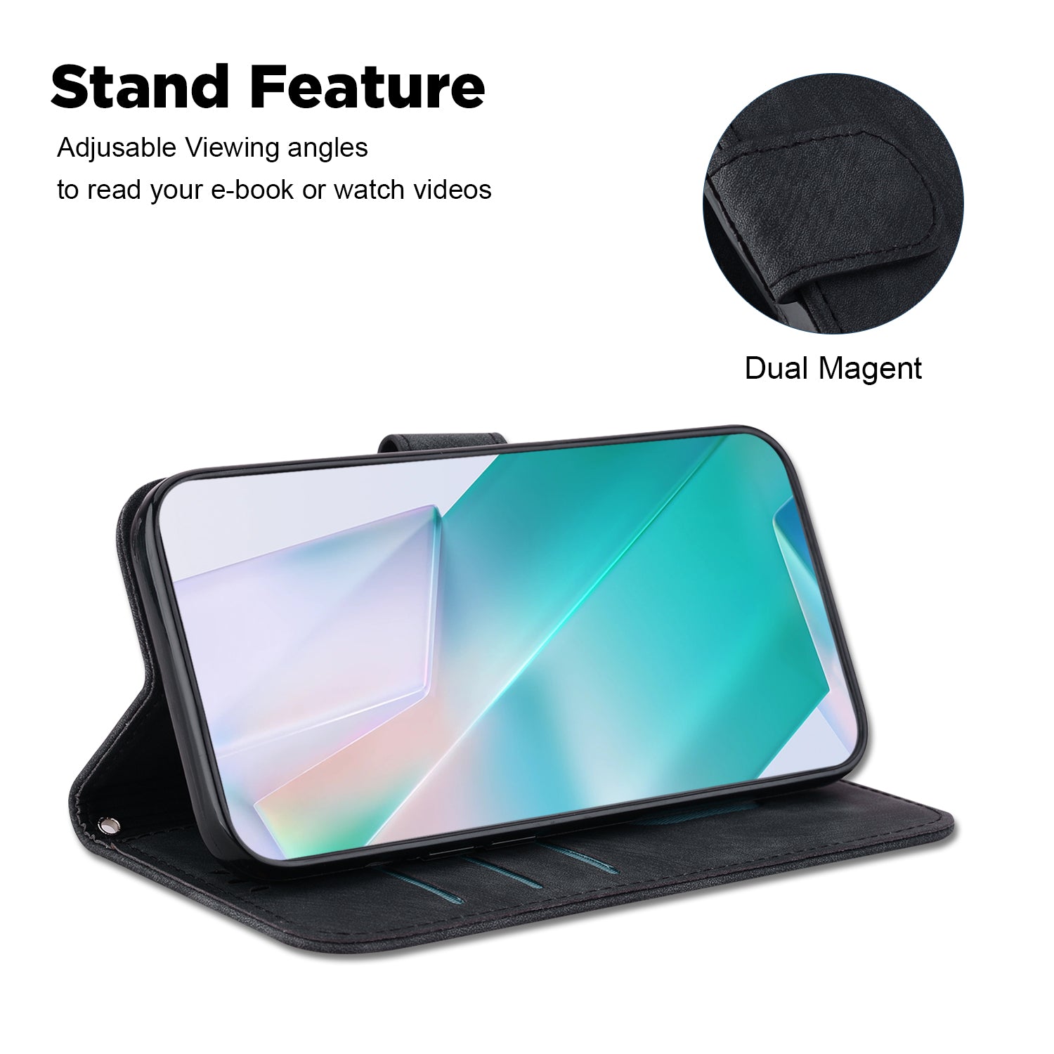 For Oppo Reno11 5G (Global) Cell Phone Case Tiger Imprinted Drop Protection PU Leather Stand Cover