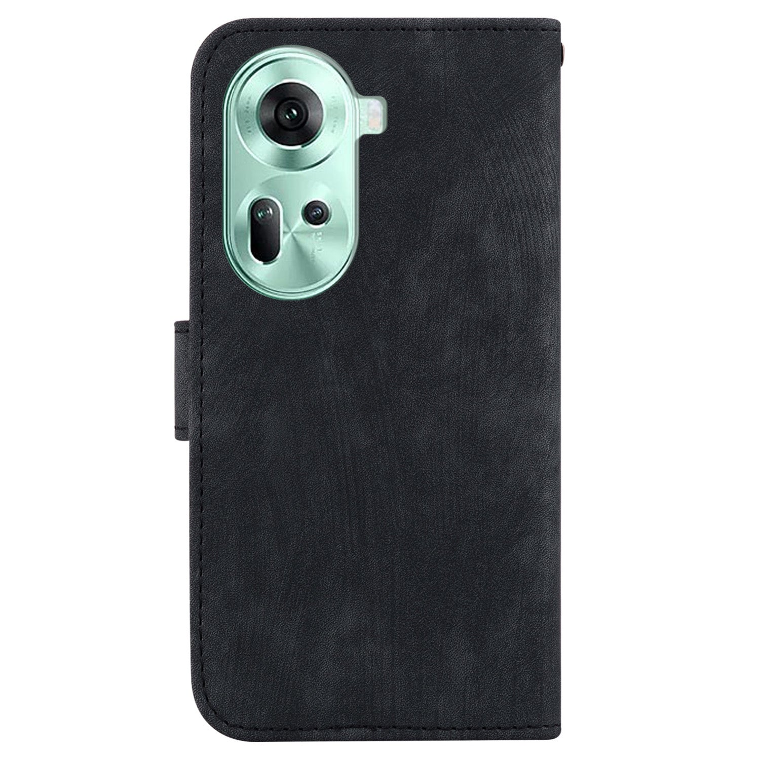 For Oppo Reno11 5G (Global) Cell Phone Case Tiger Imprinted Drop Protection PU Leather Stand Cover