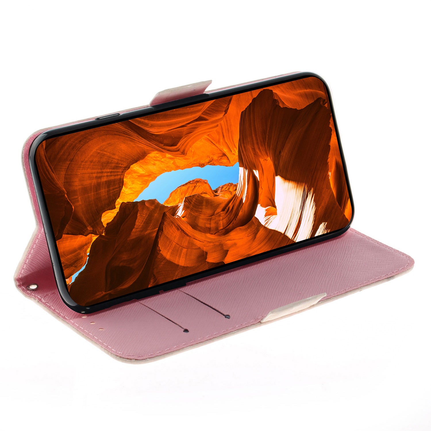 For Oppo Reno11 5G (Global) Case Pattern Printed Anti-Scratch Leather Phone Cover with Strap