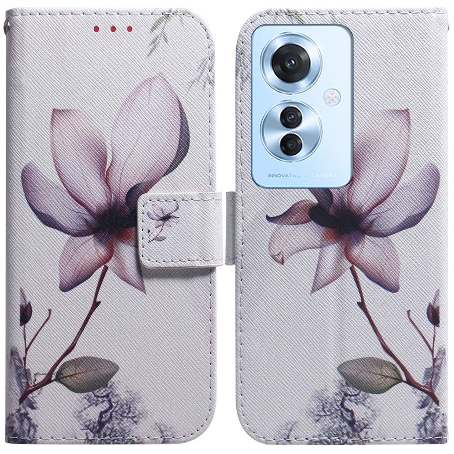 For Oppo Reno11 F 5G / F25 Pro 5G Phone Case Pattern Printing Stand Leather Shell