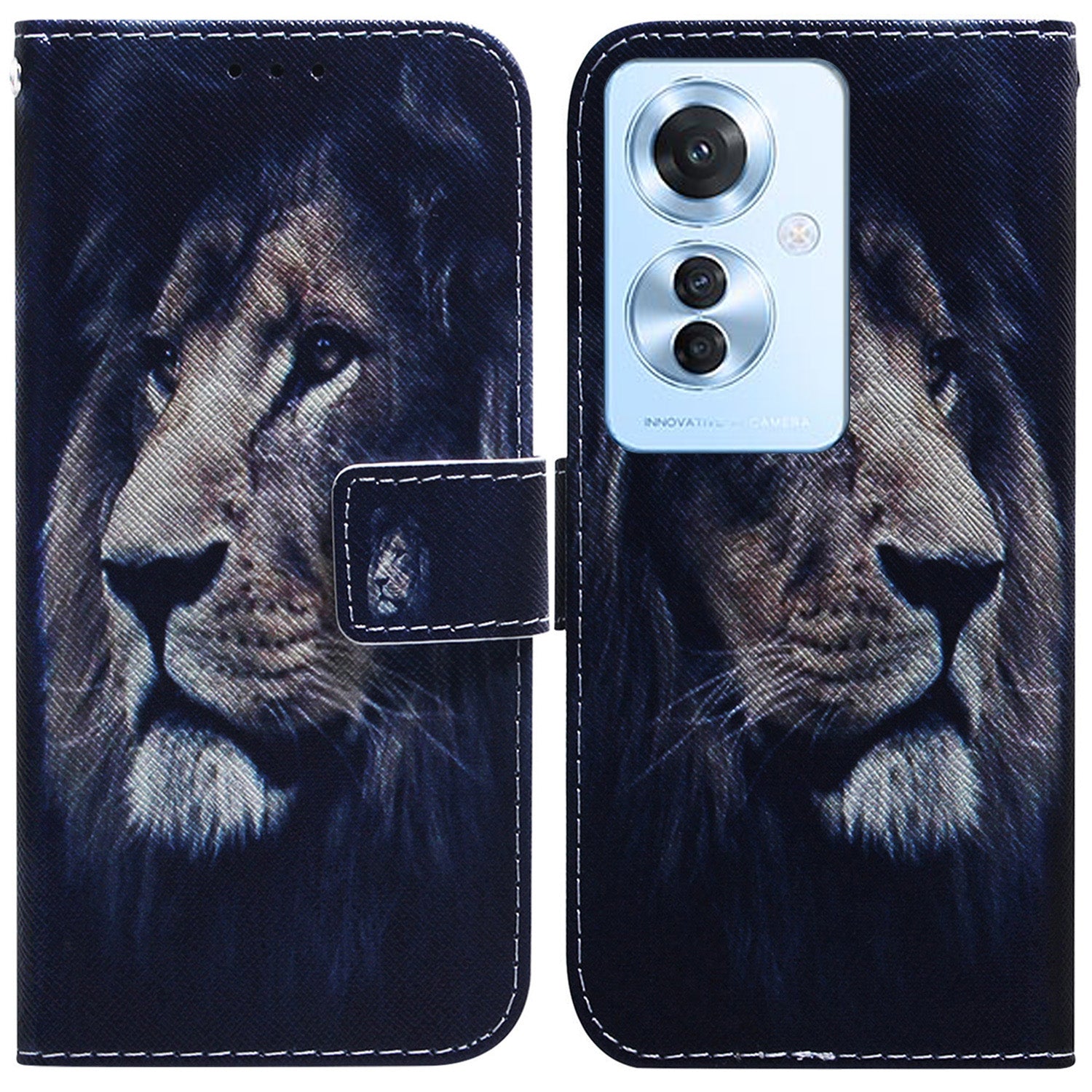 For Oppo Reno11 F 5G / F25 Pro 5G Phone Case Pattern Printing Stand Leather Shell