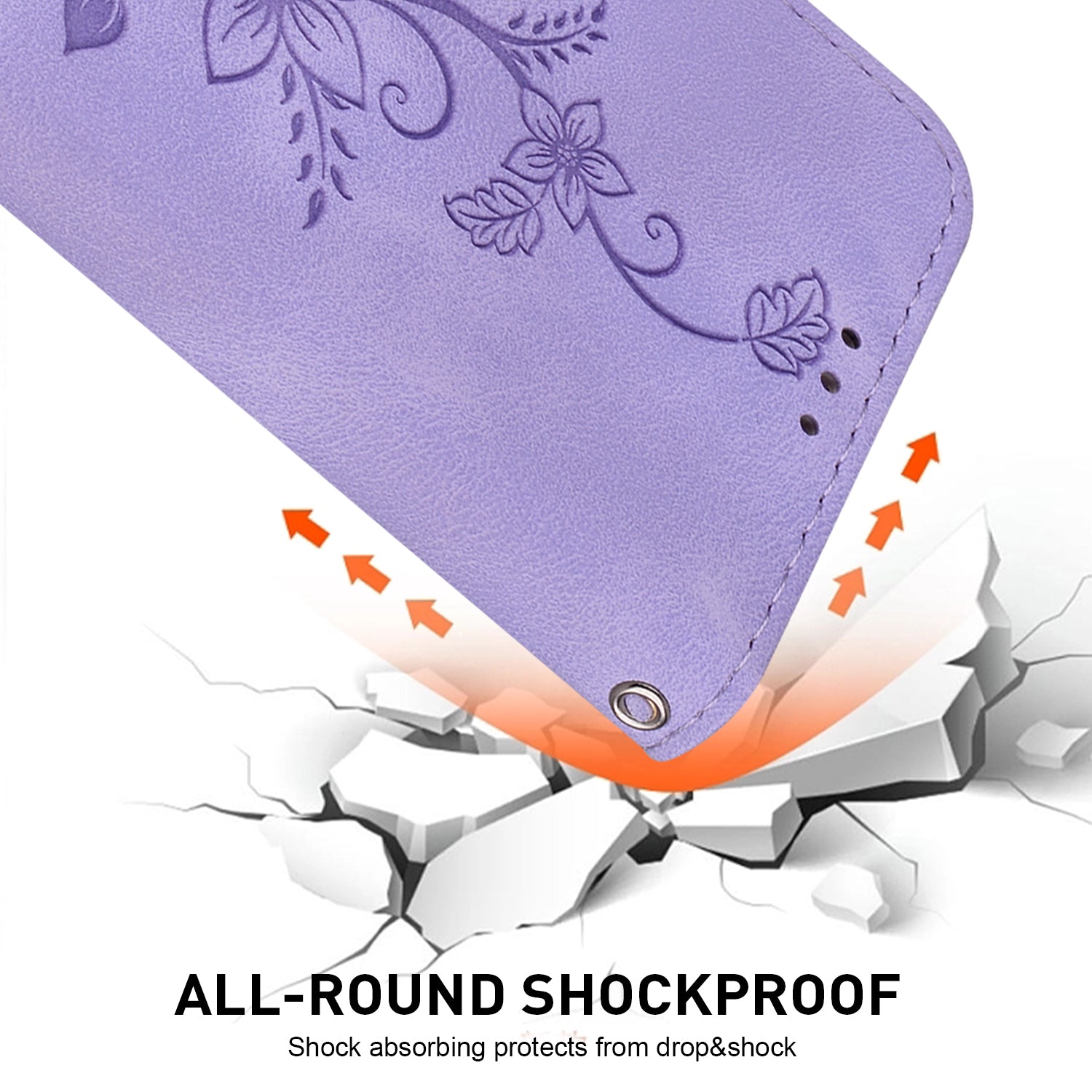 For Oppo Reno11 5G (Global) Case Flower Imprint Leather Wallet Shockproof Smartphone Cover