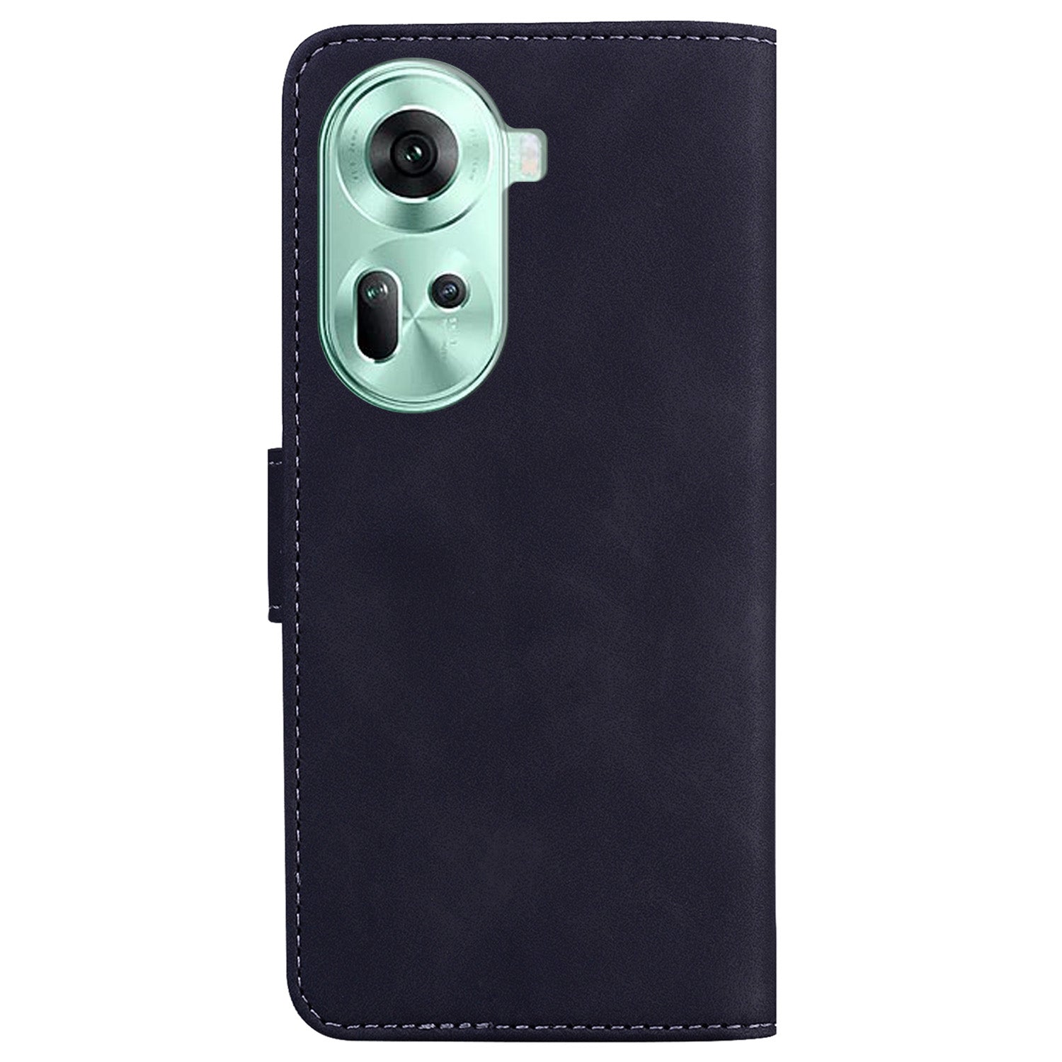 For Oppo Reno11 5G (Global) Cell Phone Case Butterfly Printing Anti-Scratch Leather Flip Cover with Wallet