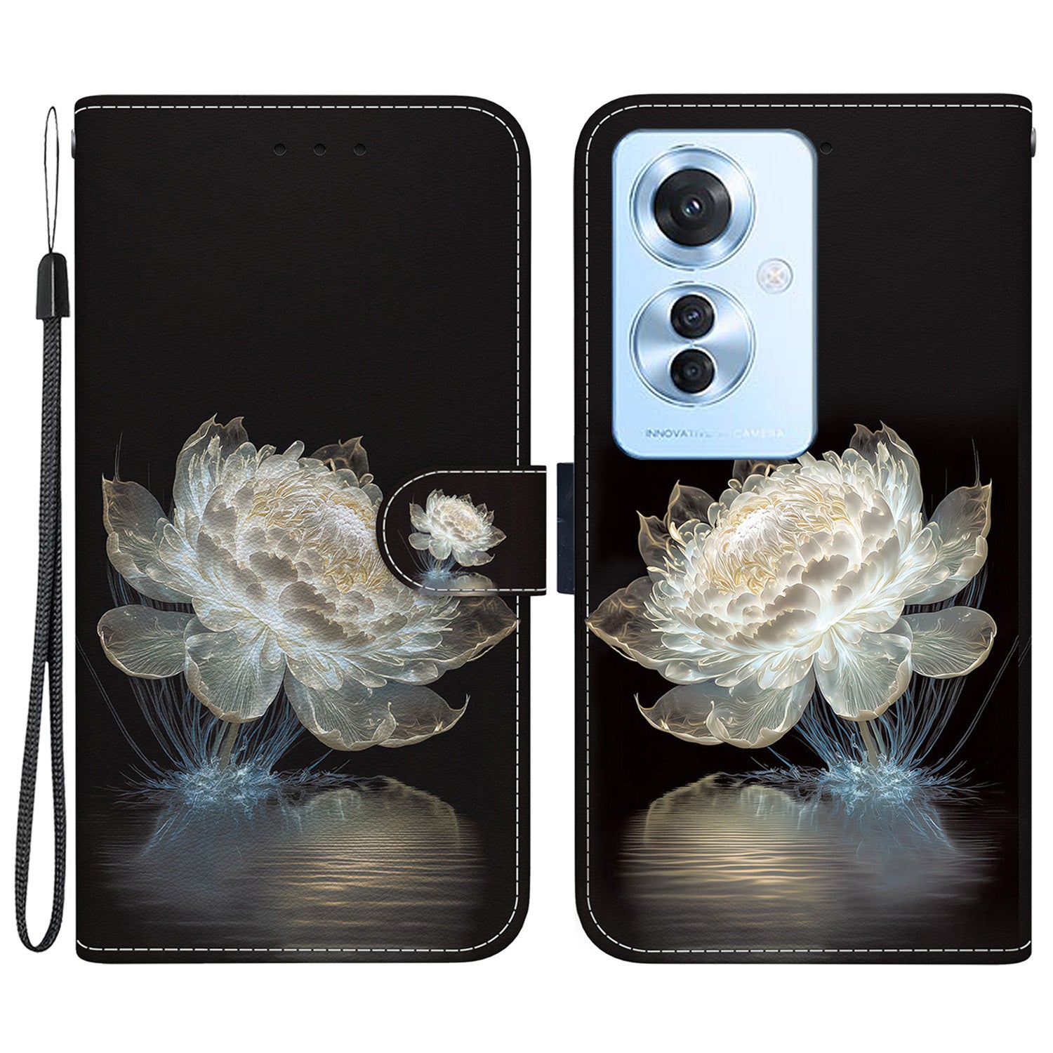 For Oppo Reno11 F 5G / F25 Pro 5G Case Pattern Printing PU Leather + TPU Phone Cover