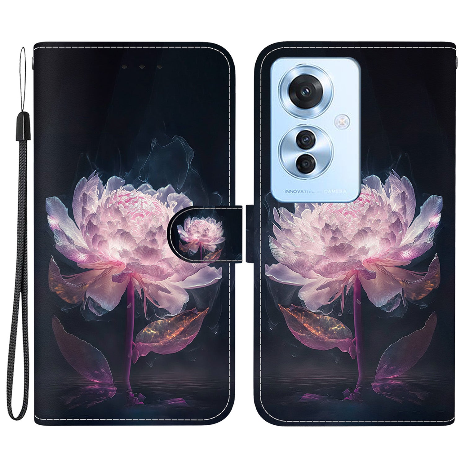 For Oppo Reno11 F 5G / F25 Pro 5G Case Pattern Printing PU Leather + TPU Phone Cover