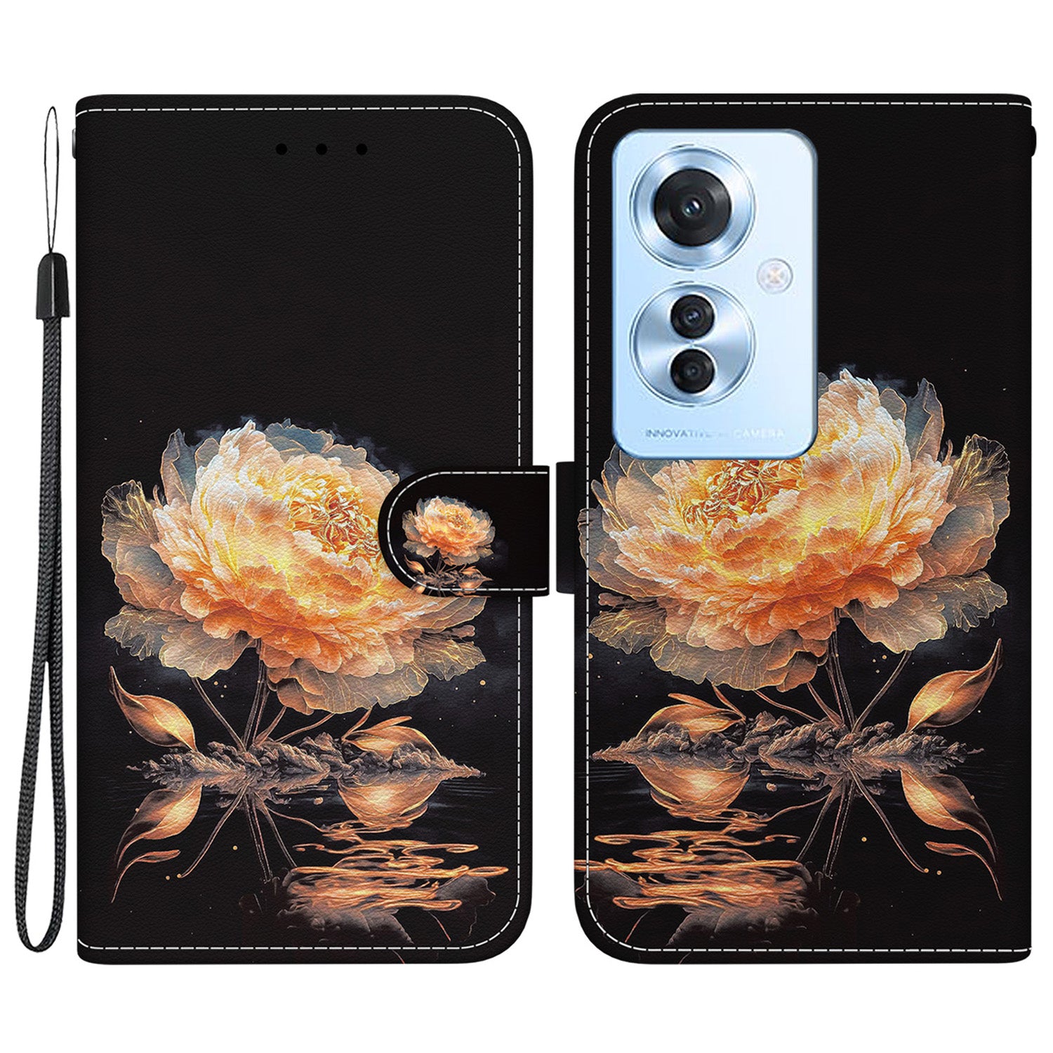For Oppo Reno11 F 5G / F25 Pro 5G Case Pattern Printing PU Leather + TPU Phone Cover
