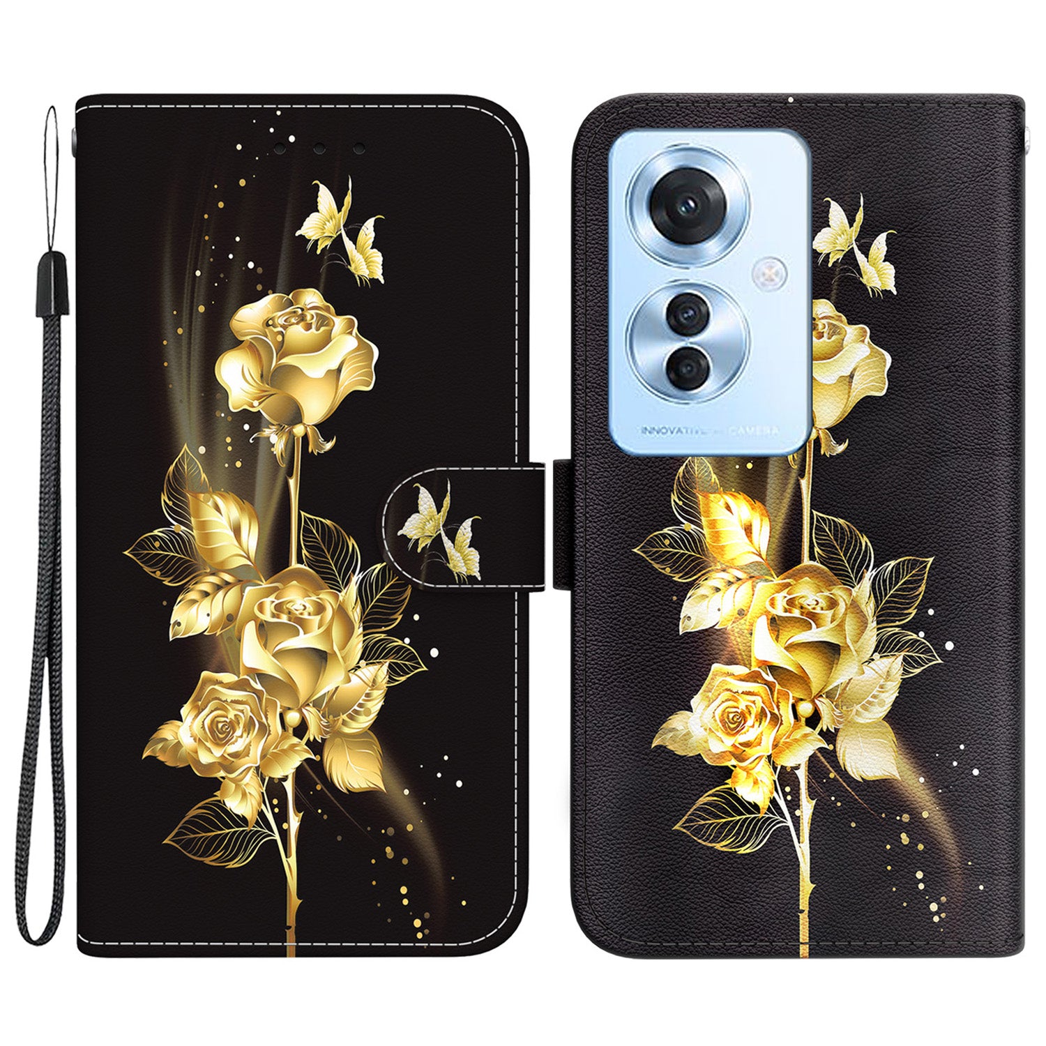 For Oppo Reno11 F 5G / F25 Pro 5G Case Pattern Printing PU Leather + TPU Phone Cover