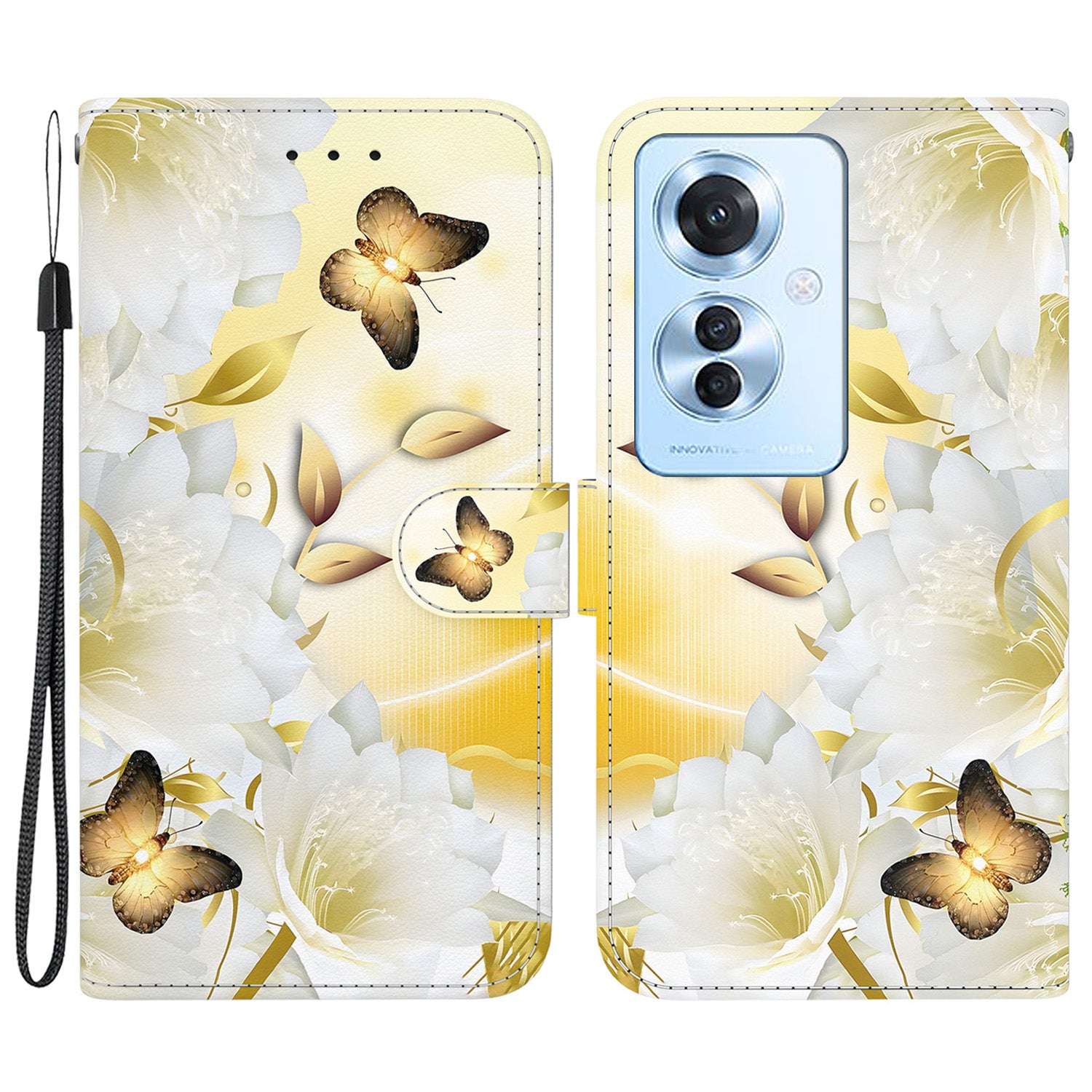 For Oppo Reno11 F 5G / F25 Pro 5G Case Pattern Printing PU Leather + TPU Phone Cover