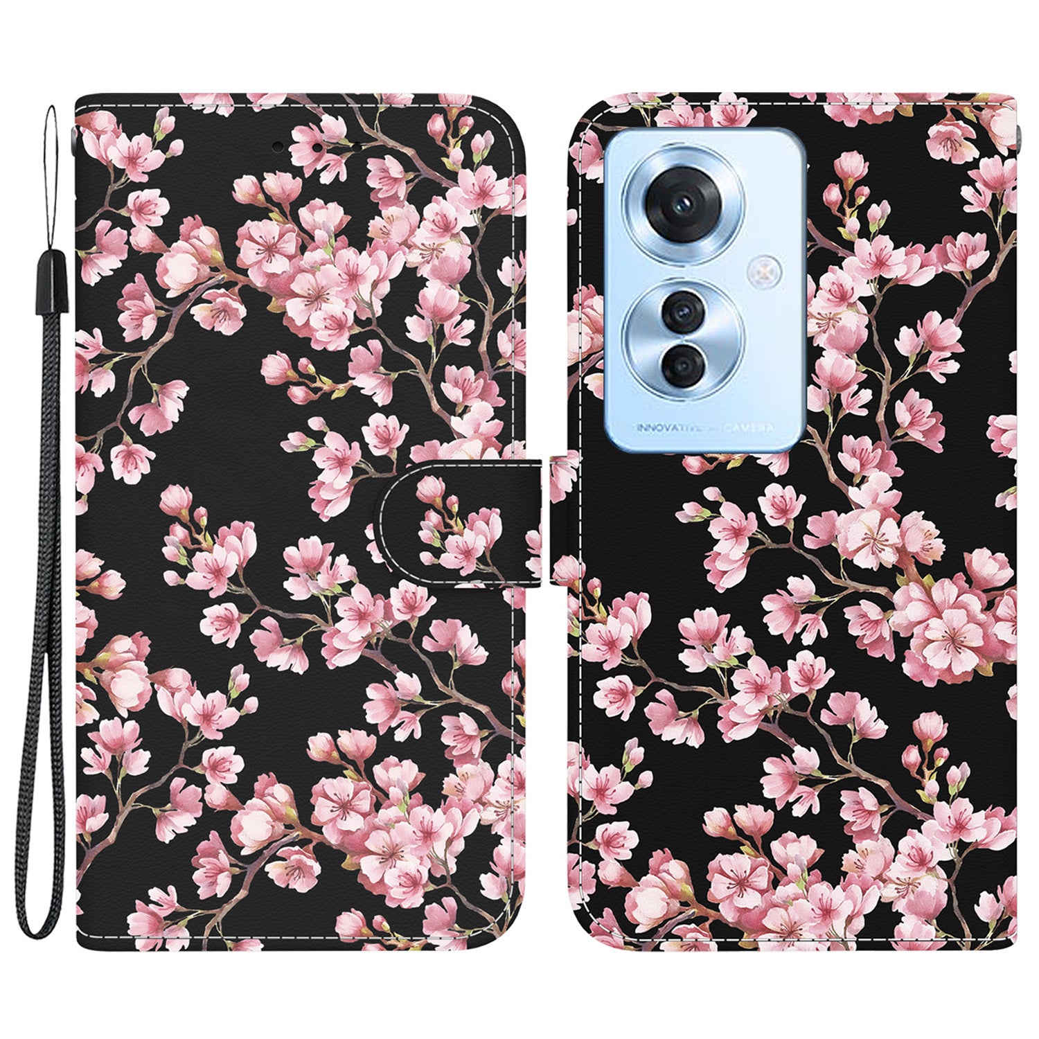 For Oppo Reno11 F 5G / F25 Pro 5G Case Pattern Printing PU Leather + TPU Phone Cover