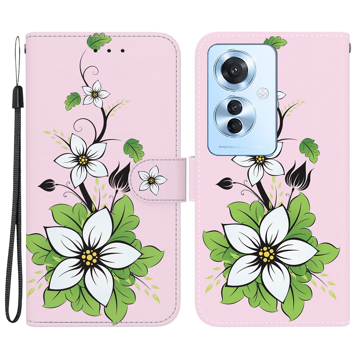 For Oppo Reno11 F 5G / F25 Pro 5G Case Pattern Printing PU Leather + TPU Phone Cover