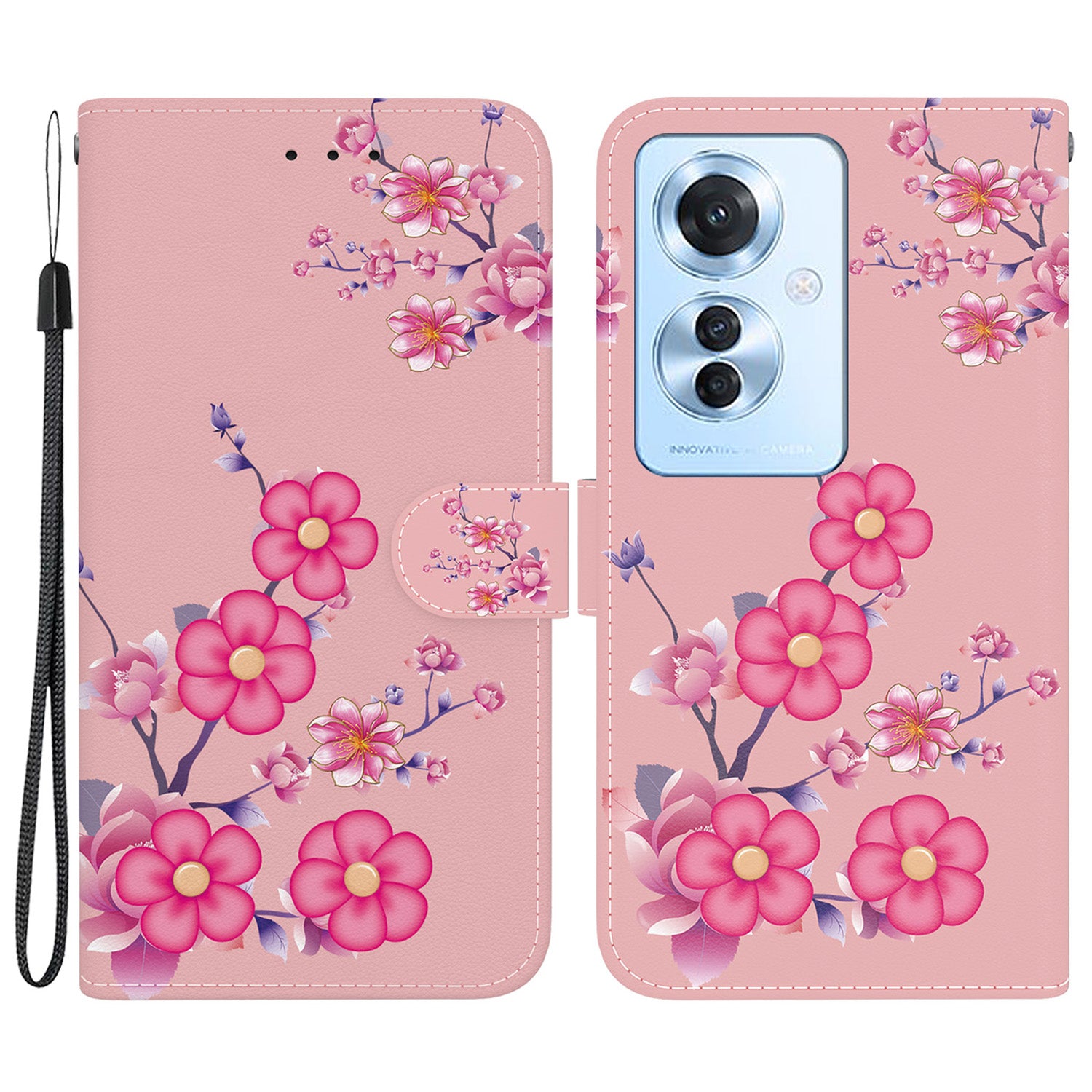 For Oppo Reno11 F 5G / F25 Pro 5G Case Pattern Printing PU Leather + TPU Phone Cover