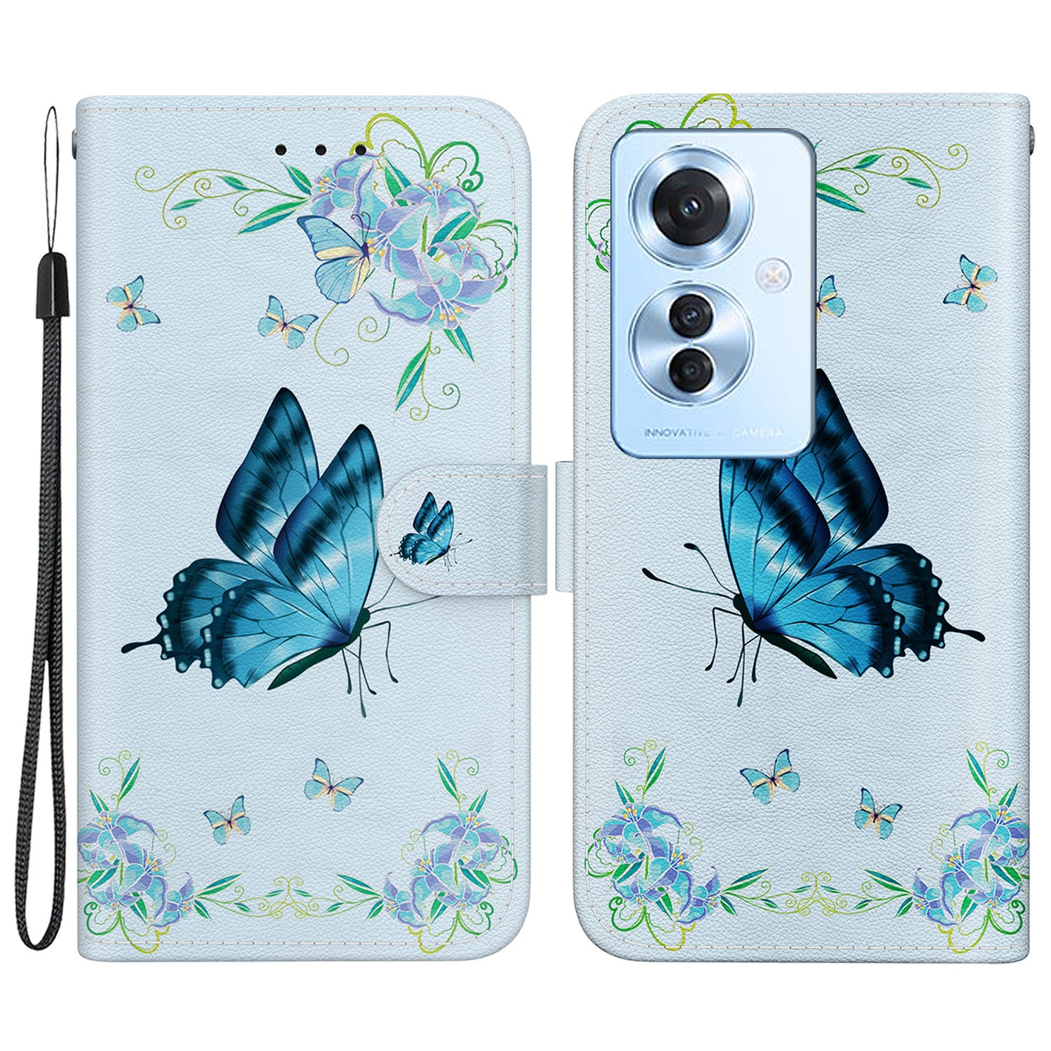 For Oppo Reno11 F 5G / F25 Pro 5G Case Pattern Printing PU Leather + TPU Phone Cover