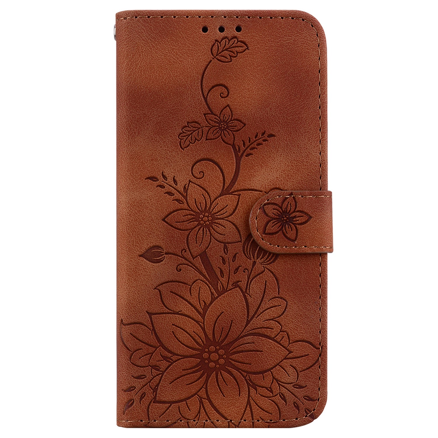 For Oppo Reno11 F 5G / F25 Pro 5G Case Phone Leather Wallet Lily Flower Imprint Full Protection Shell