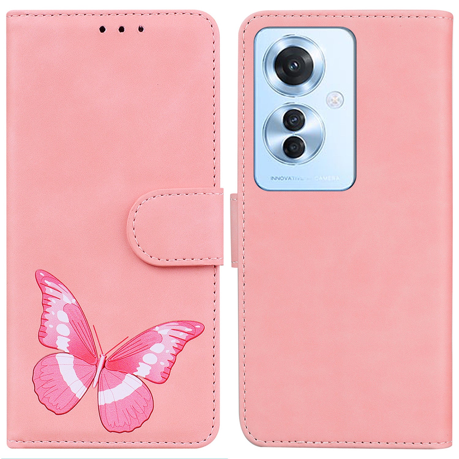 For Oppo Reno11 F 5G / F25 Pro 5G Case Drop Resistant Butterfly Printing Leather Phone Cover