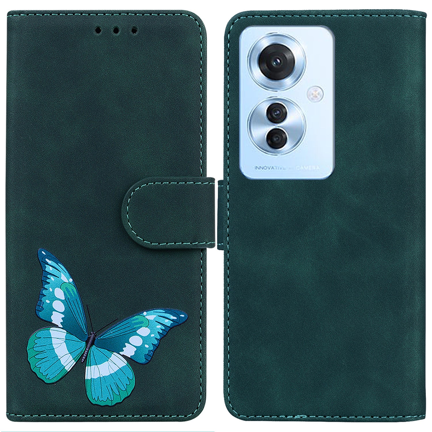 For Oppo Reno11 F 5G / F25 Pro 5G Case Drop Resistant Butterfly Printing Leather Phone Cover