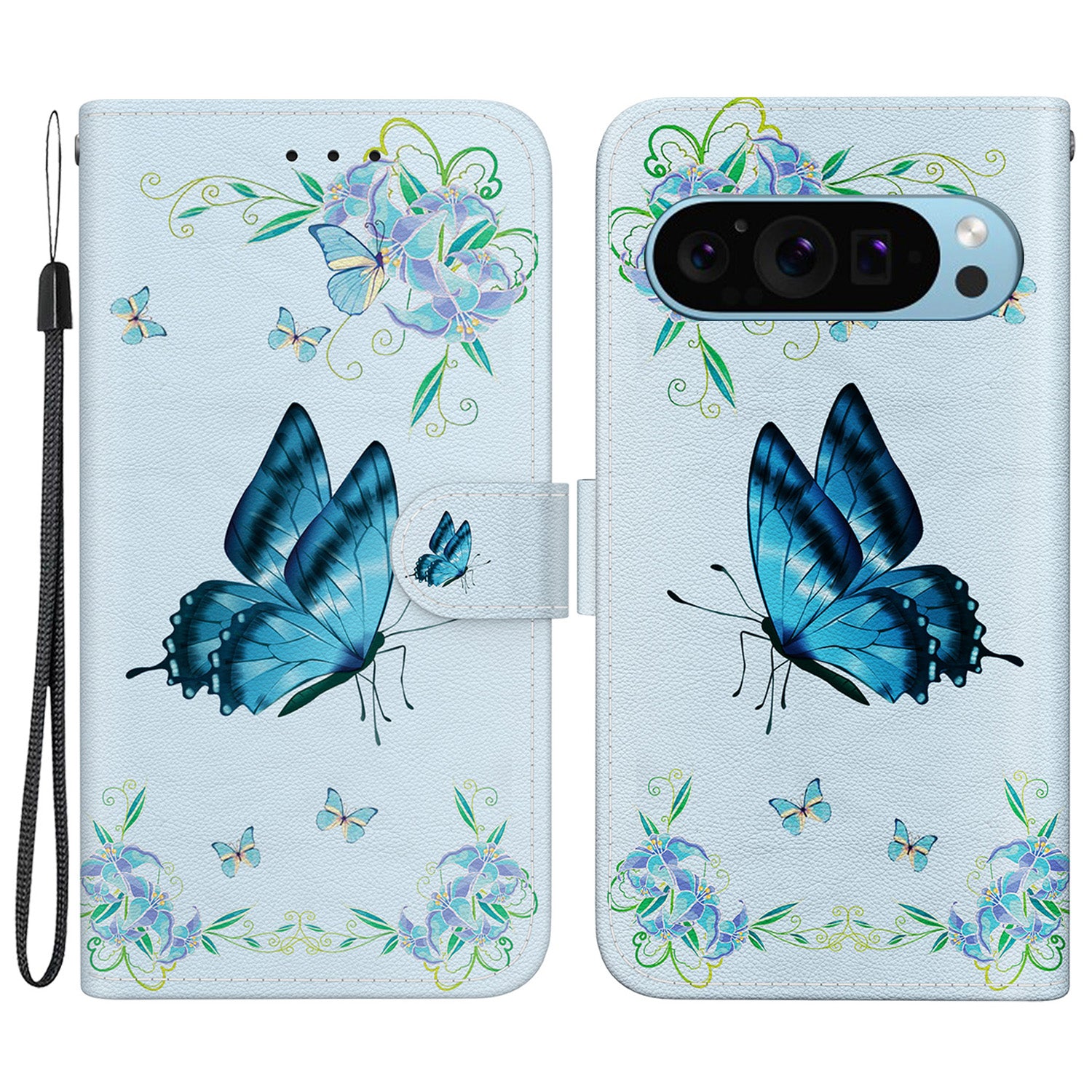Stand Case for Google Pixel 9 , Pattern Printing PU Leather + TPU Phone Cover