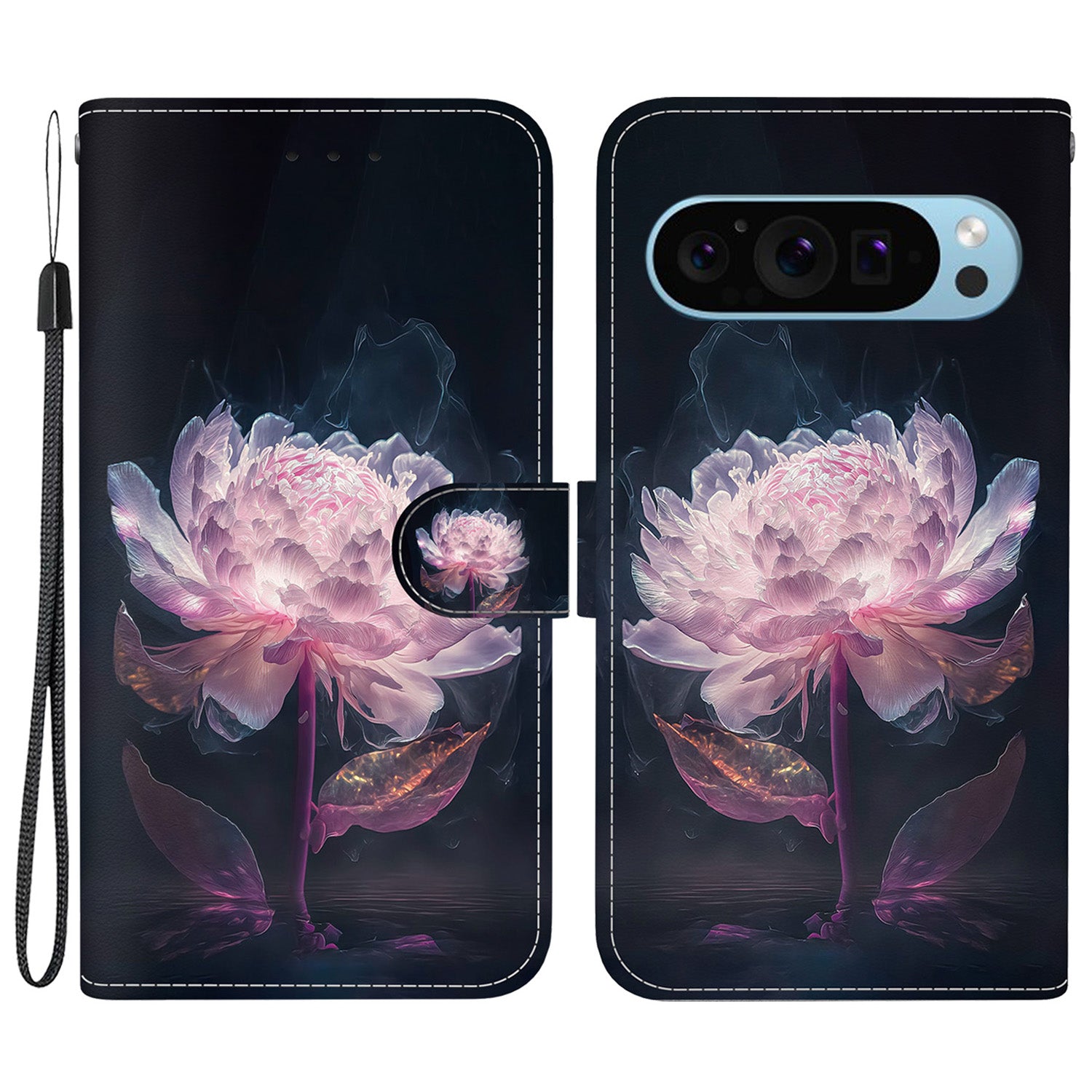 Stand Case for Google Pixel 9 , Pattern Printing PU Leather + TPU Phone Cover