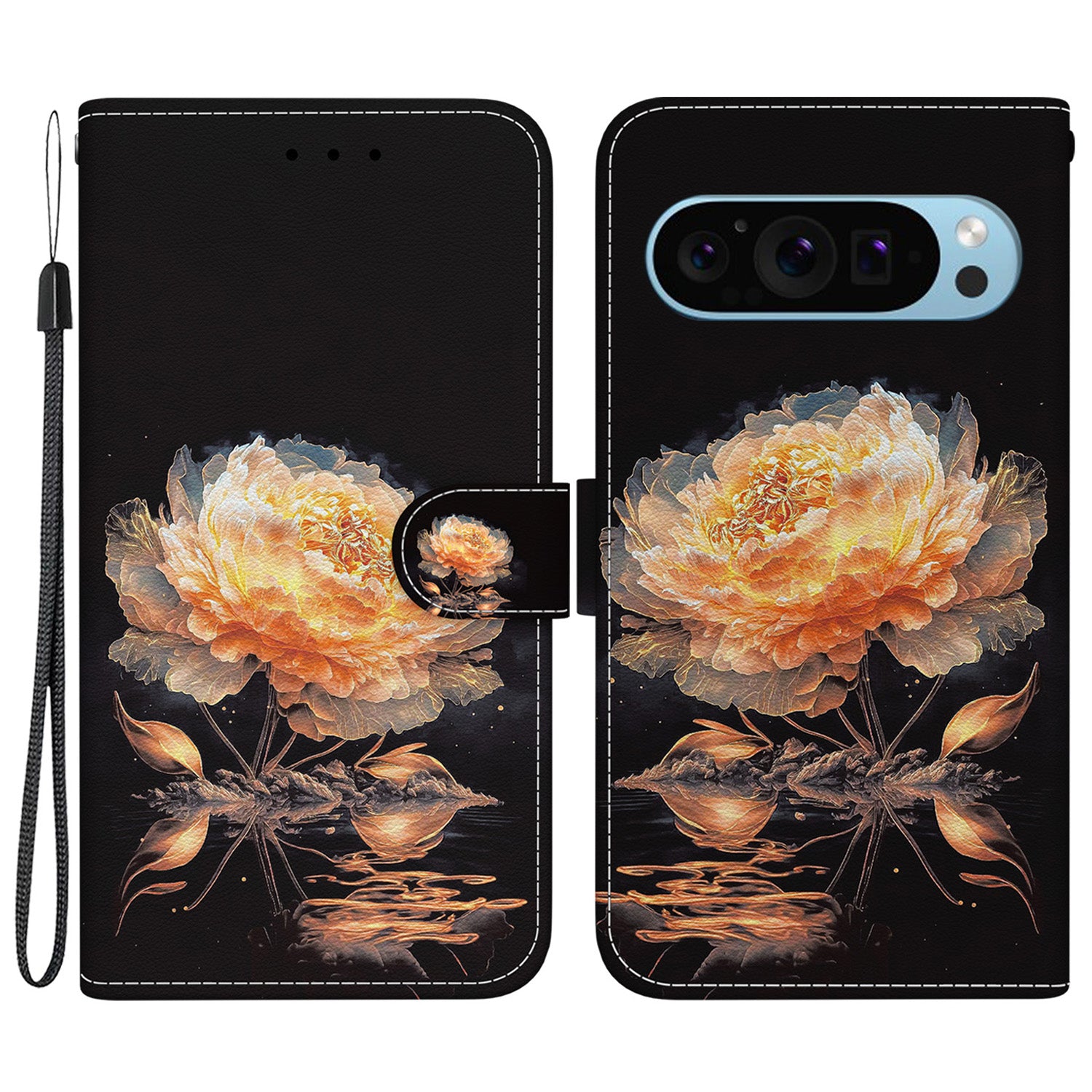 Stand Case for Google Pixel 9 , Pattern Printing PU Leather + TPU Phone Cover
