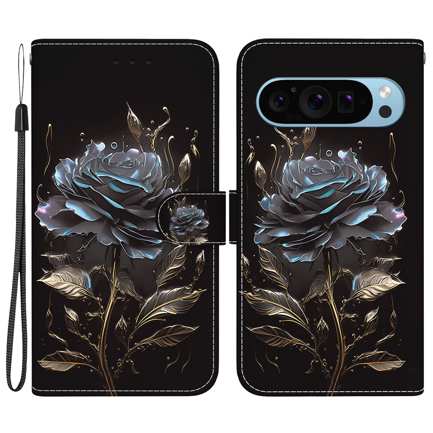 Stand Case for Google Pixel 9 , Pattern Printing PU Leather + TPU Phone Cover