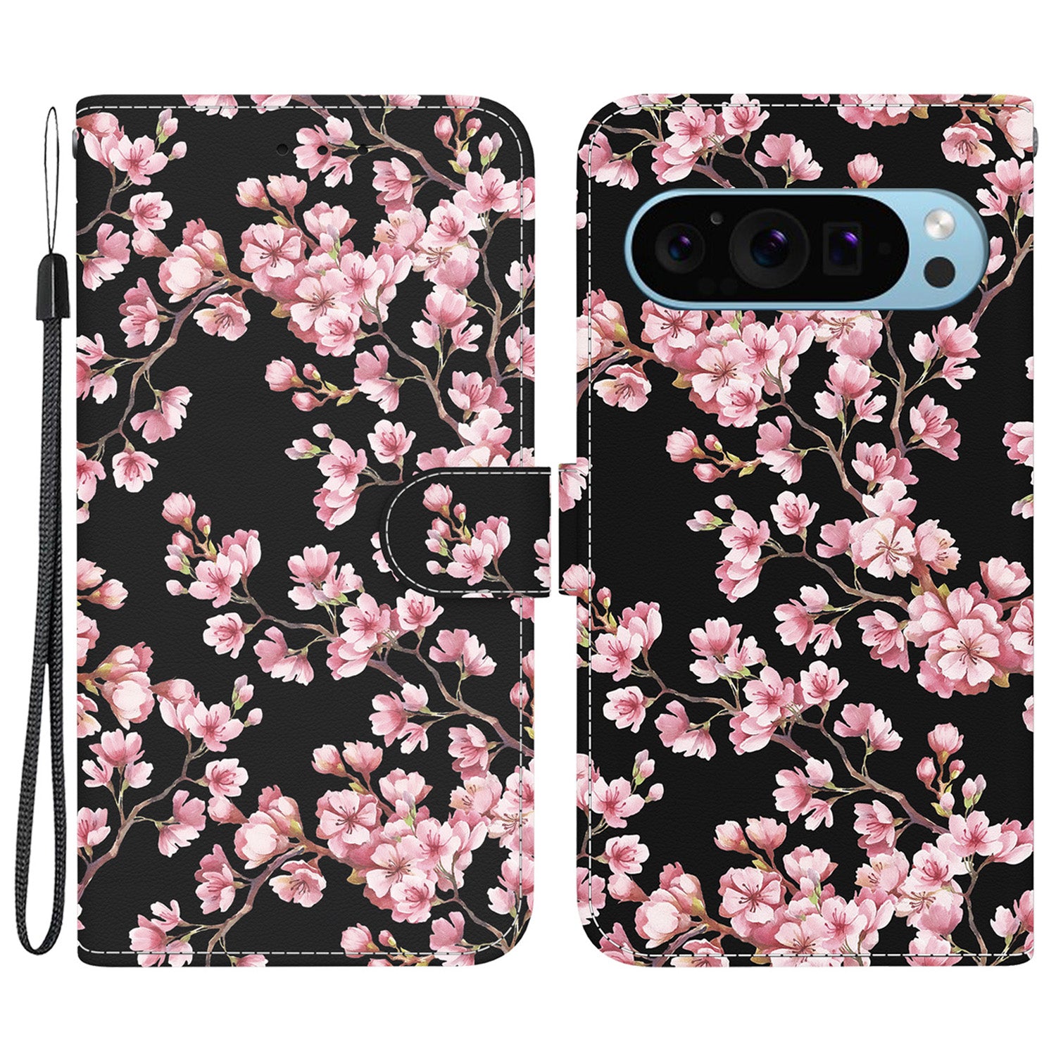 Stand Case for Google Pixel 9 , Pattern Printing PU Leather + TPU Phone Cover